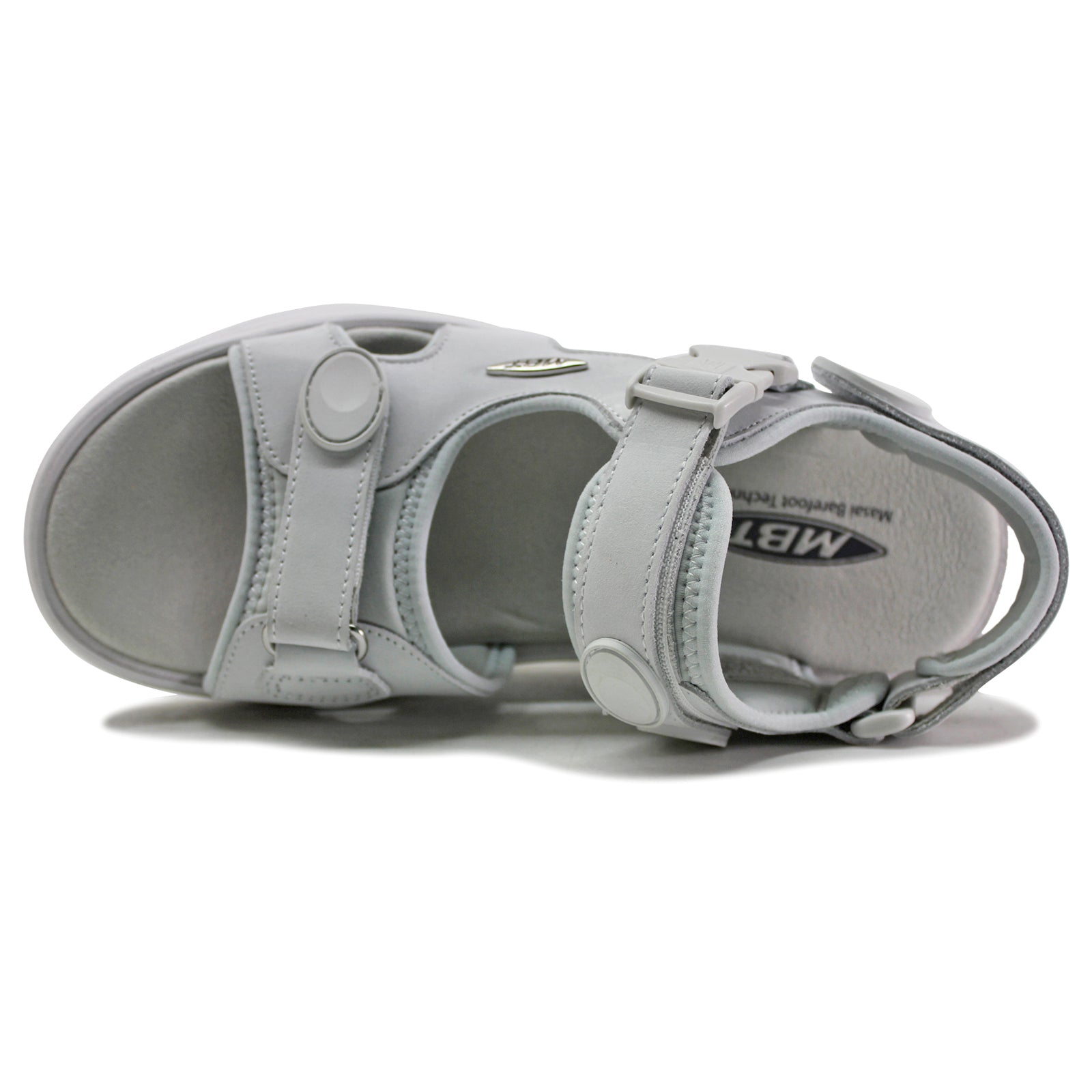 MBT Kisumu Classic 700823-16U Nubuck Womens Sandals - White - 40#color_white