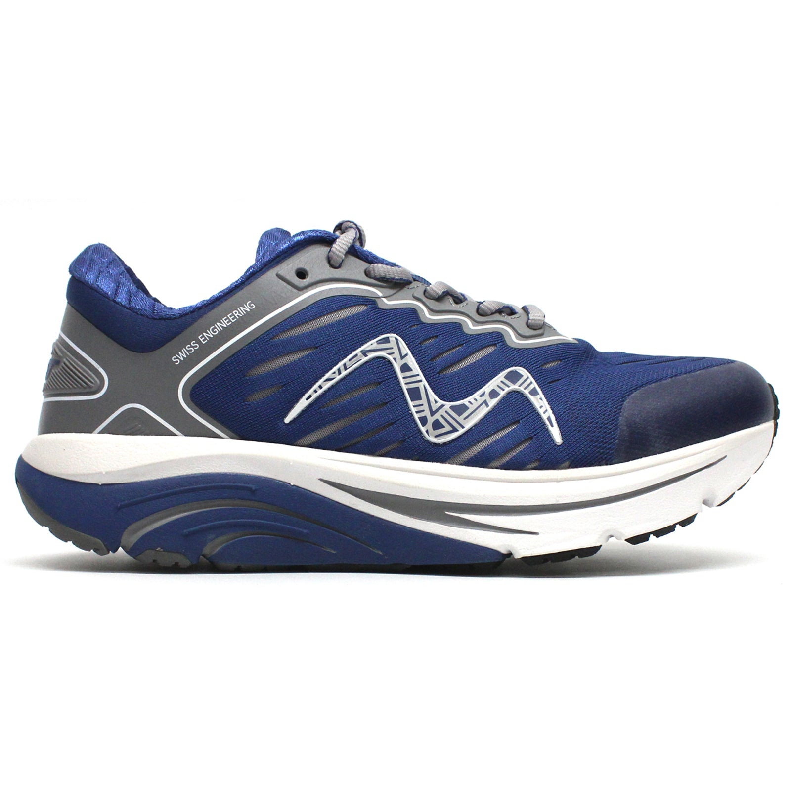 MBT 2000 II Leather Textile Womens Trainers#color_navy