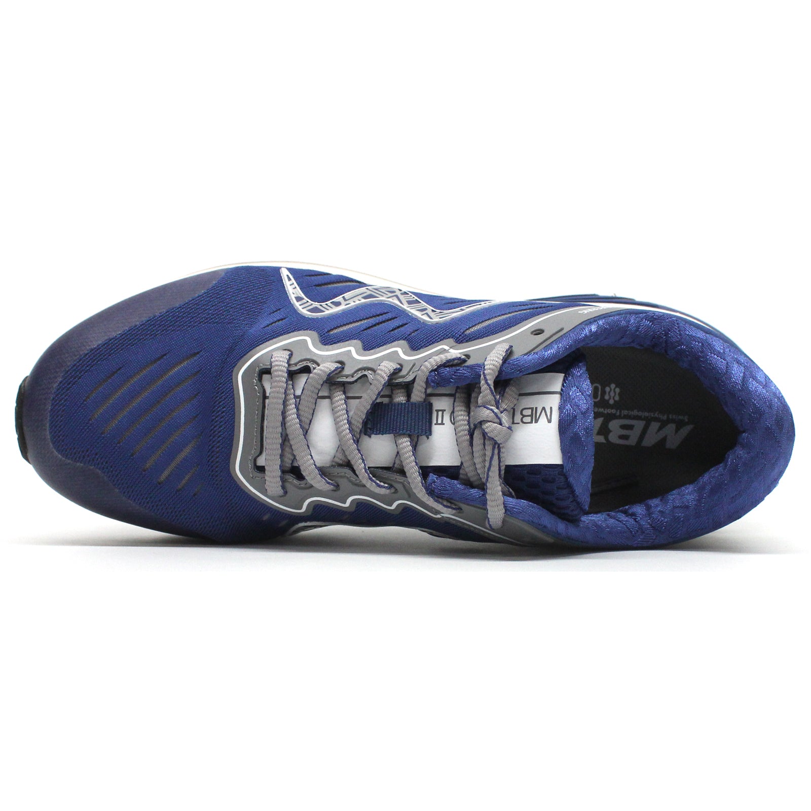 MBT 2000 II Leather Textile Womens Trainers#color_navy