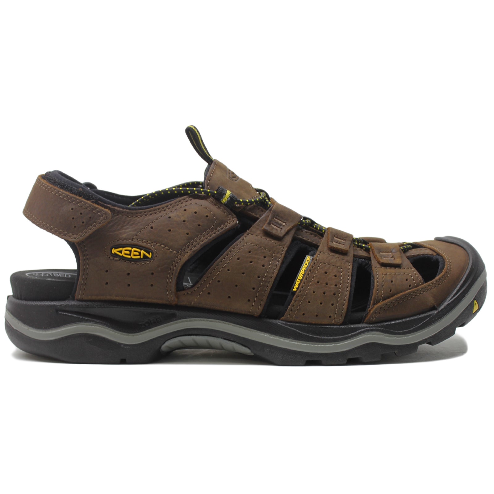 Keen Rialto Leather Men's Sandals#color_bison black