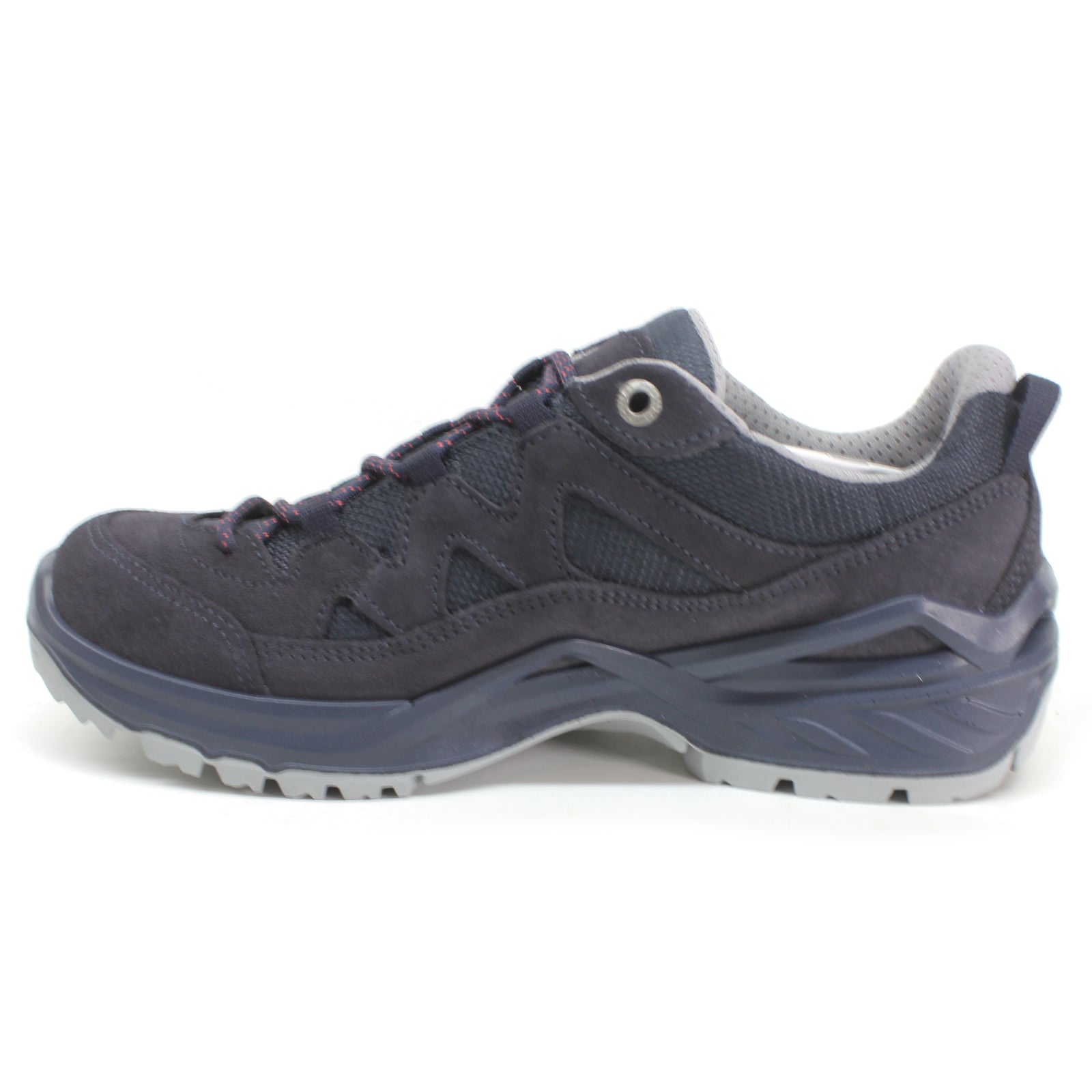 Lowa Sirkos Evo GTX Lo 320805-6959 Suede Textile Womens Shoes - Navy Salmon - 41#color_navy salmon