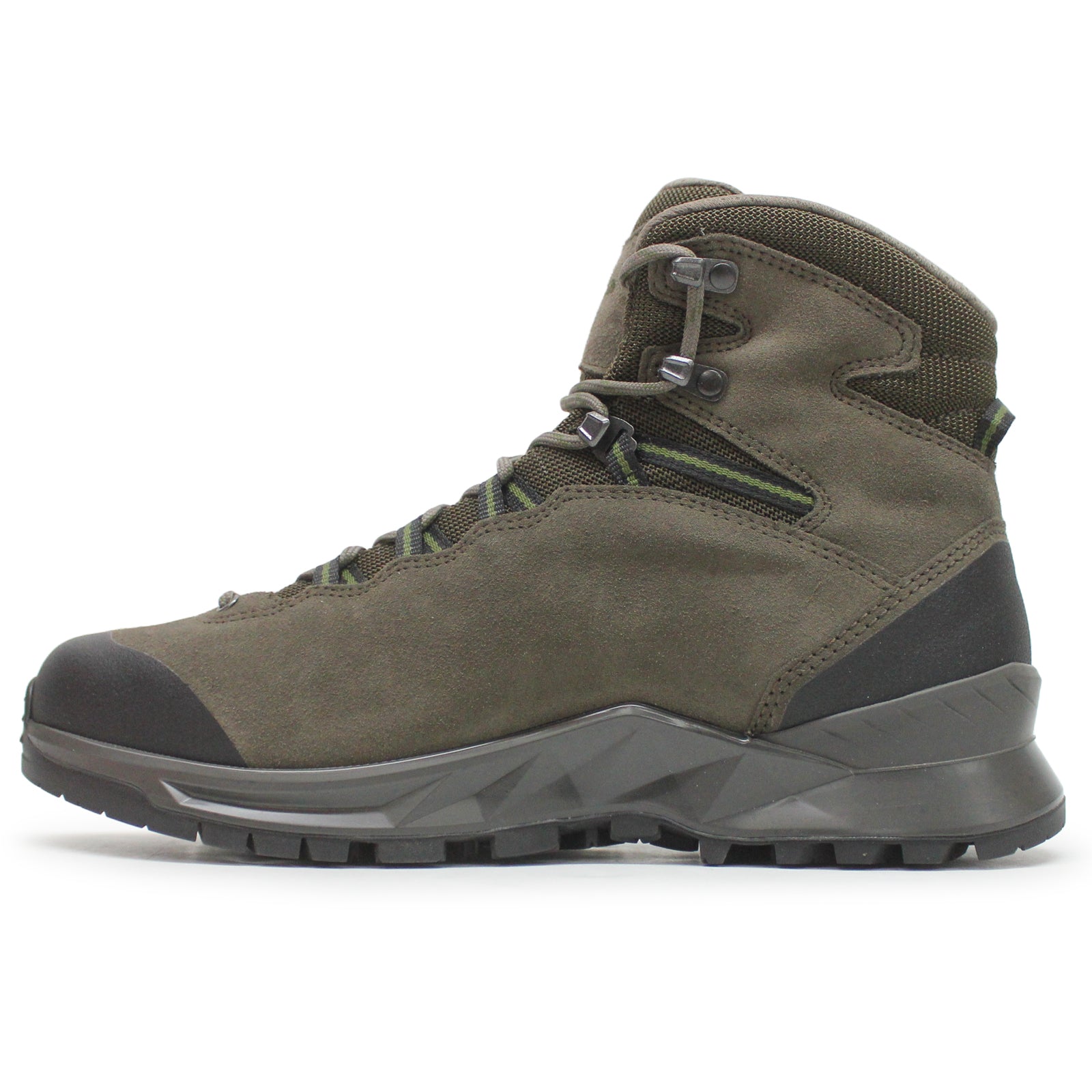 Lowa Explorer II GTX Mid Suede Textile Men's Hiking Boots#color_slate olive