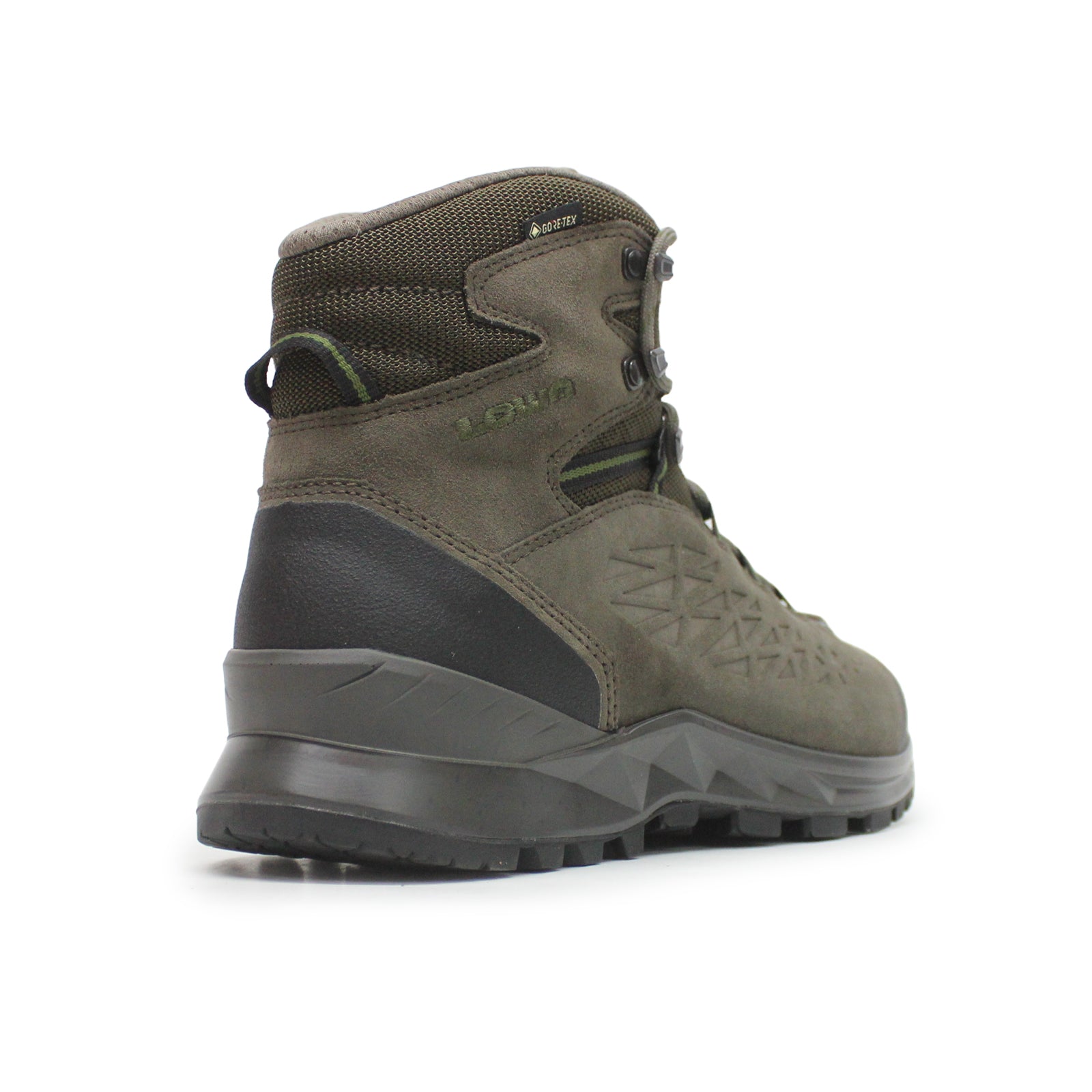 Lowa Explorer II GTX Mid Suede Textile Men's Hiking Boots#color_slate olive