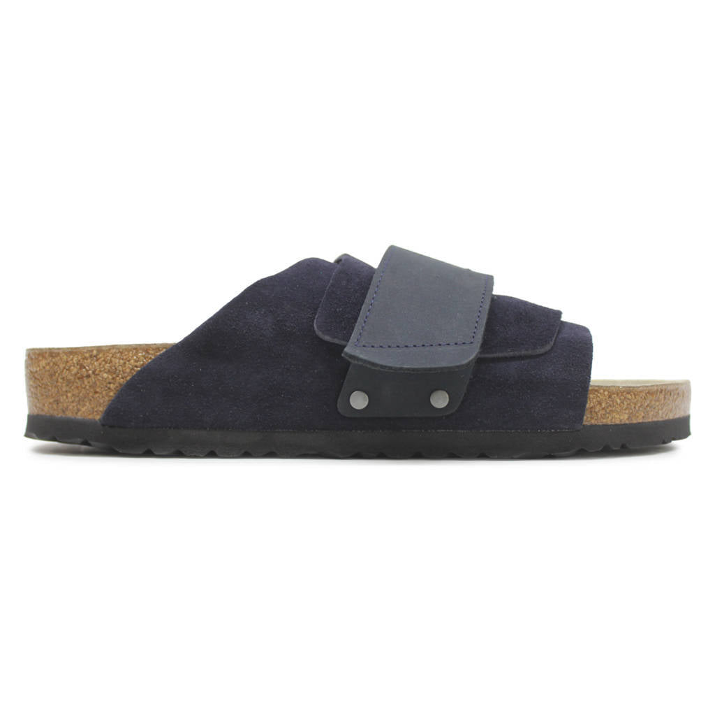 Birkenstock Kyoto Nubuck Leather Unisex Sandals#color_midnight midnight