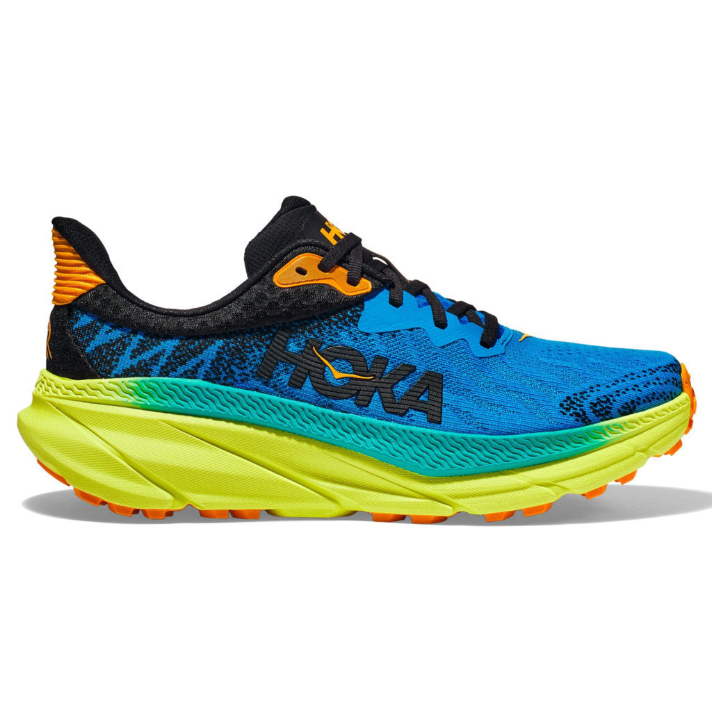 Hoka One One Challenger ATR 7 Textile Mens Trainers#color_diva blue evening primrose