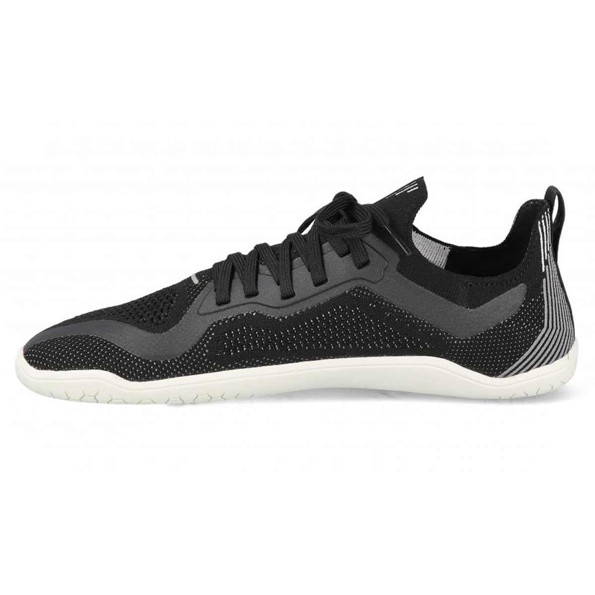 Vivobarefoot Primus Lite Knit 309304-01 Textile Synthetic Mens Trainers - Obsidian - 42#color_obsidian