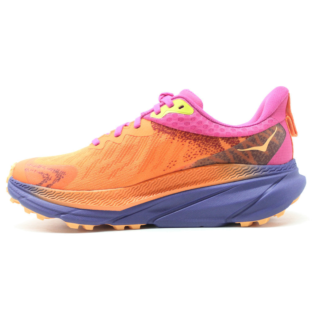 Hoka One One Challenger ATR 7 GTX Textile Synthetic Womens Trainers#color_vibrant orange pink yarrow