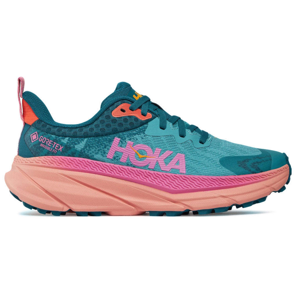 Hoka One One Challenger ATR 7 GTX Textile Synthetic Womens Trainers#color_ocean mist deep lagoon