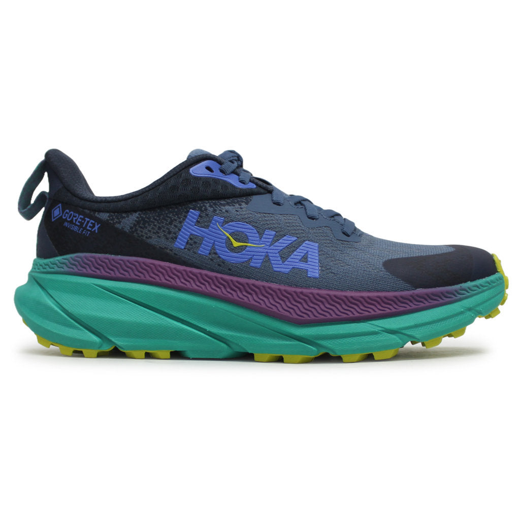 Hoka One One Challenger ATR 7 GTX Textile Synthetic Womens Trainers#color_real teal tech green