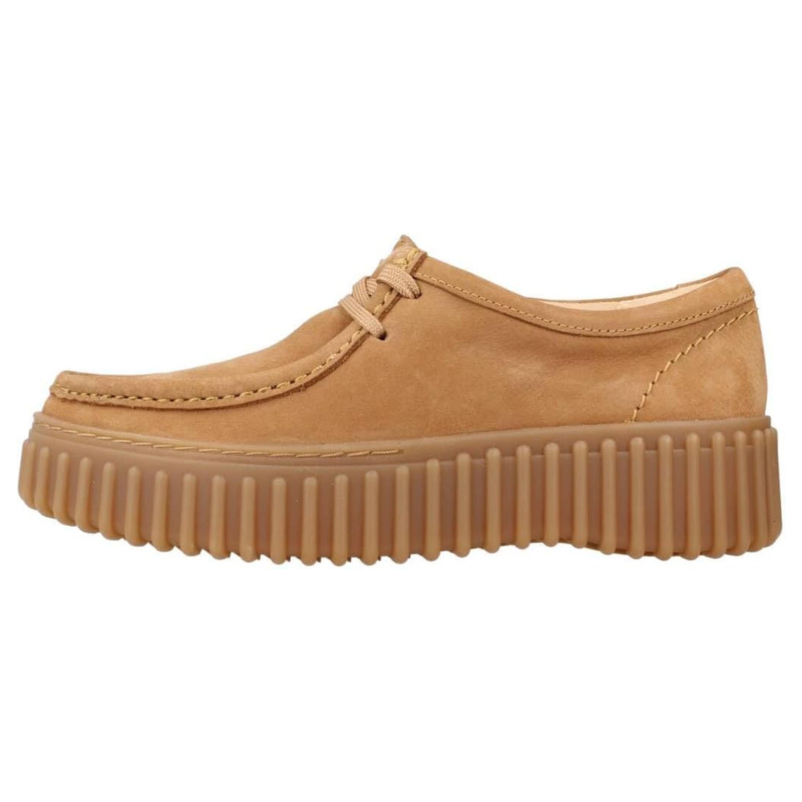 Clarks Torhill Bee Nubuck Women's Shoes#color_light tan