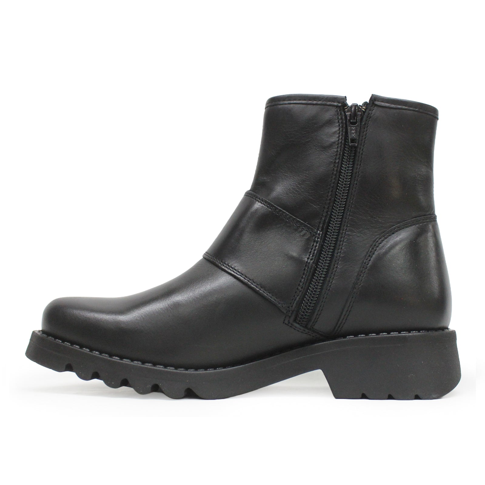 Fly London Rily991Fly Rug Leather Women's Heeled Boots#color_black black