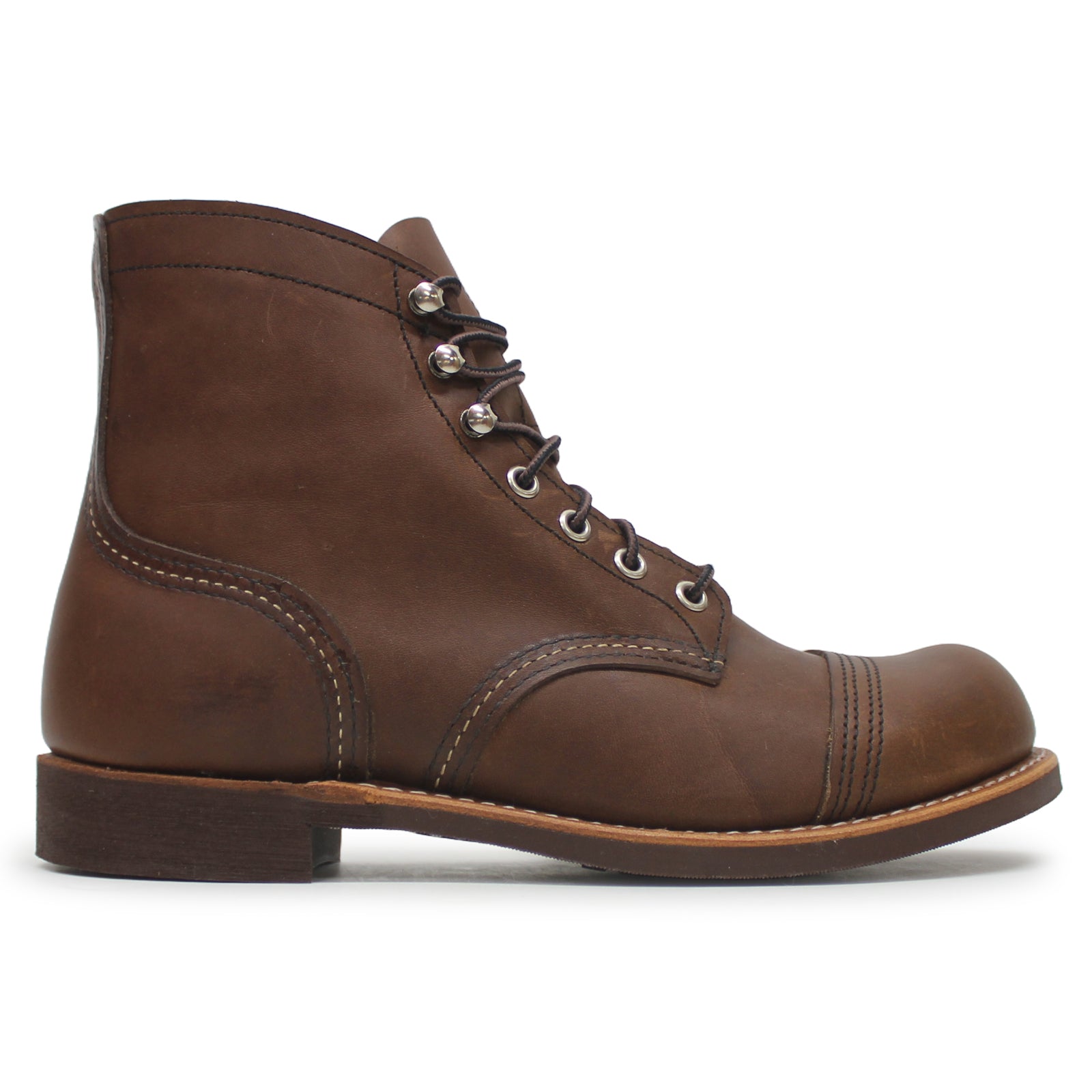 Red Wing Iron Ranger Full Grain Leather Mens Boots#color_amber