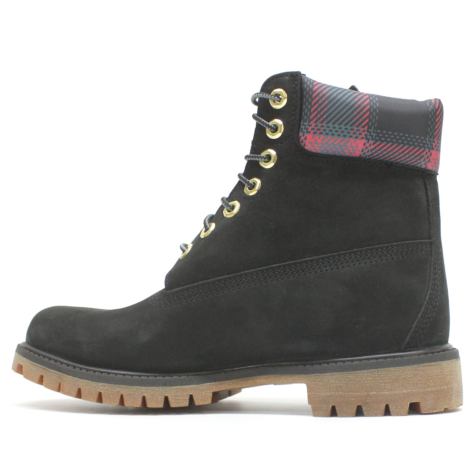 Timberland 6 Inch Premium WP Nubuck Mens Boots#color_black pink