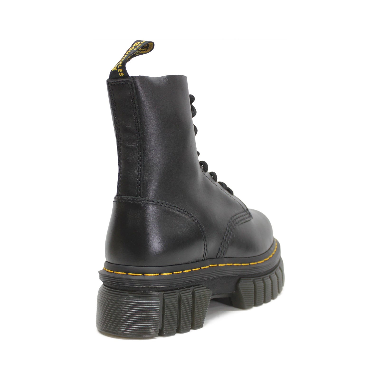 Dr. Martens Audrick 8-Eye Nappa Lux Leather Womens Boots#color_black