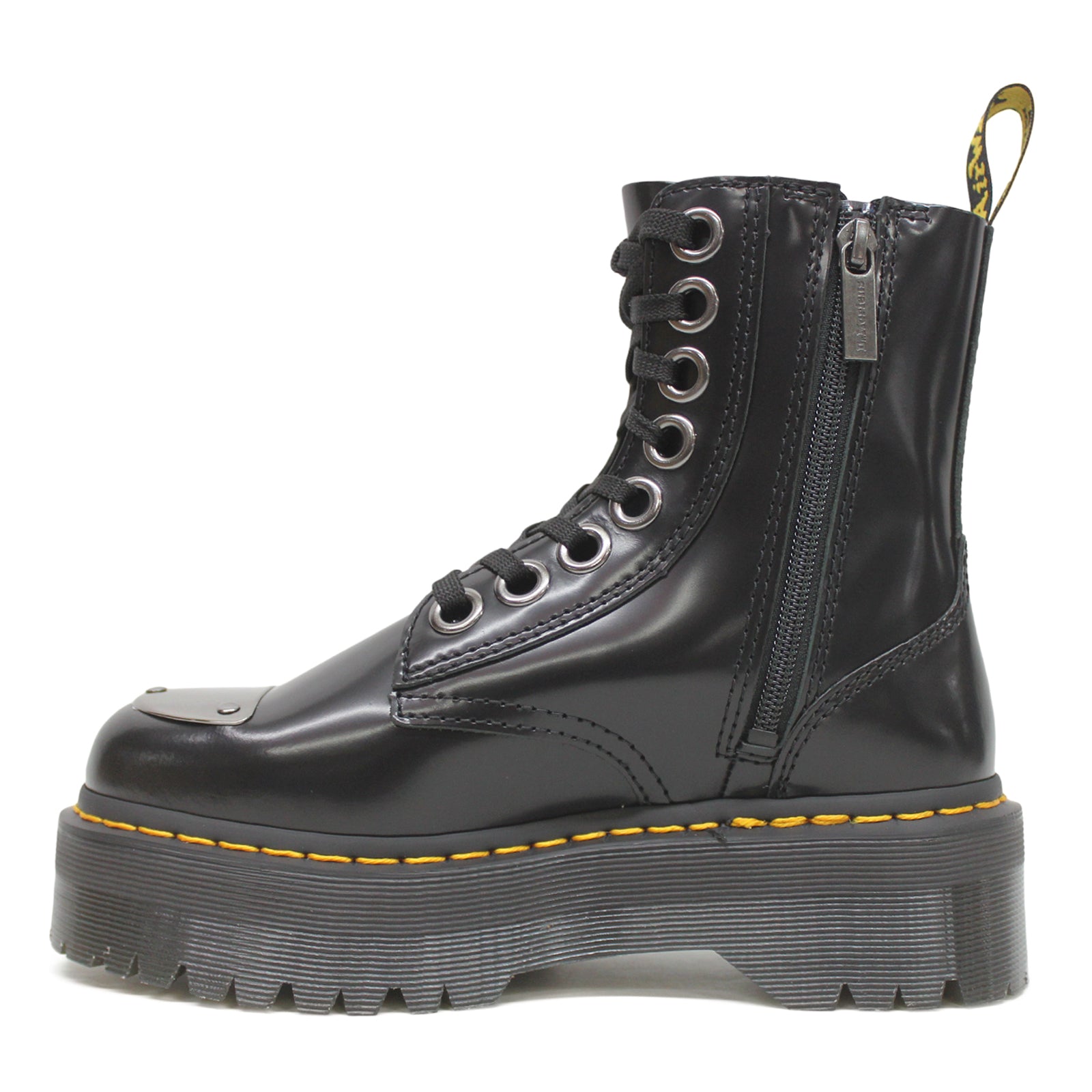 Dr. Martens Jadon Alt Buttero Leather Unisex Boots#color_black