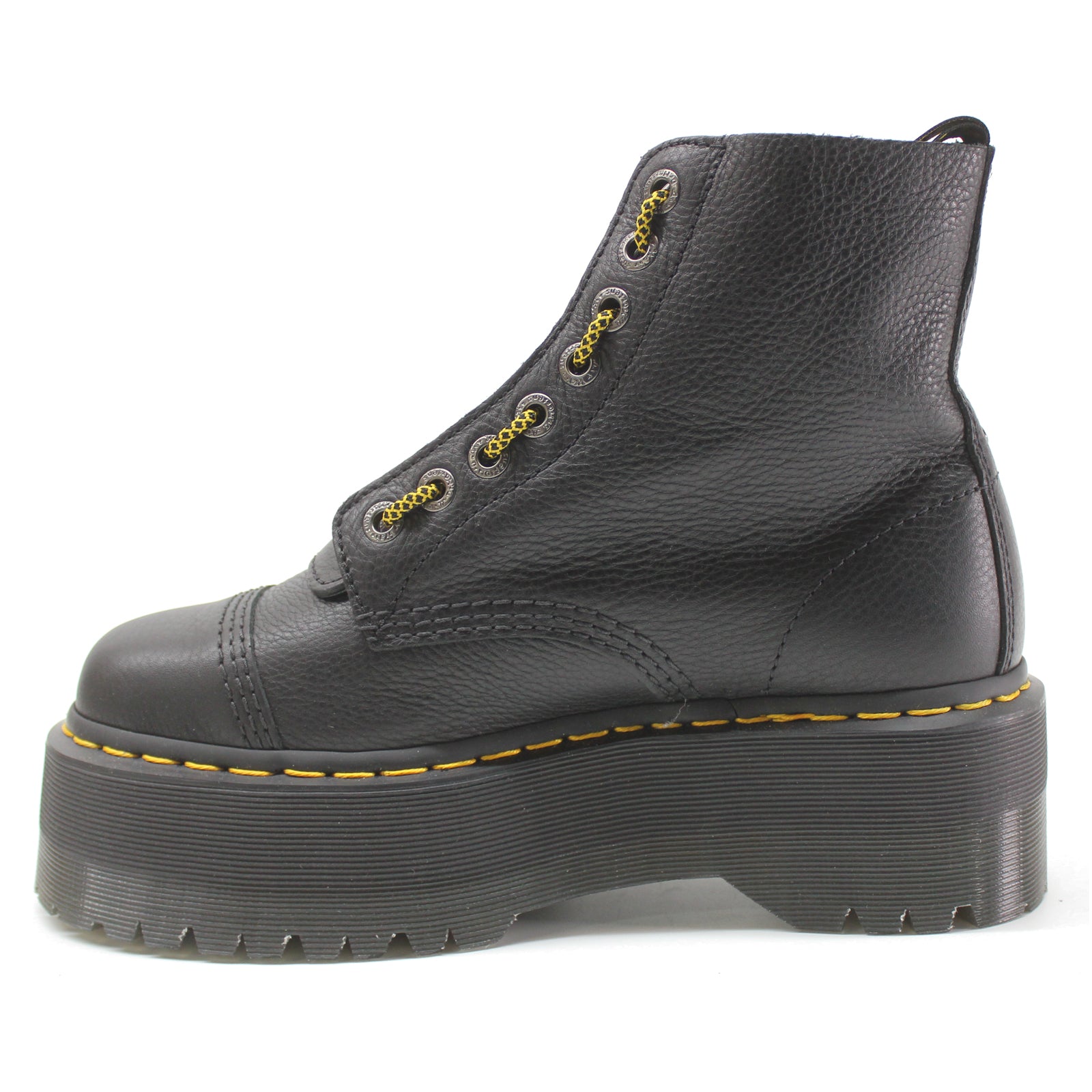 Dr. Martens Sinclair Max 27358001 Pisa Leather Womens Boots - Black - 6#color_black