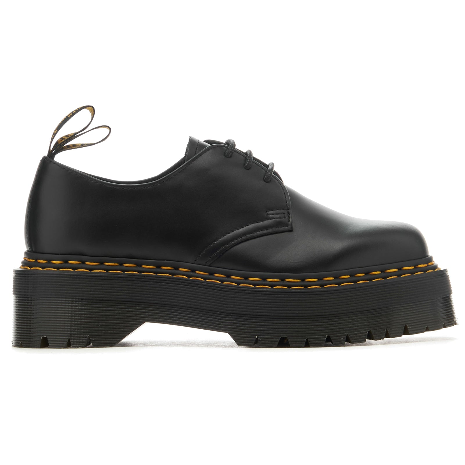 Dr. Martens 1461 Quad DS 30643001 Paris Leather Unisex Shoes - Black - 4#color_black