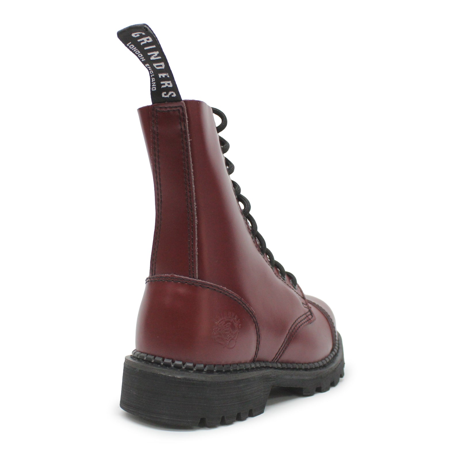 Grinders Hunter Smooth Leather Unisex Boots#color_cherry