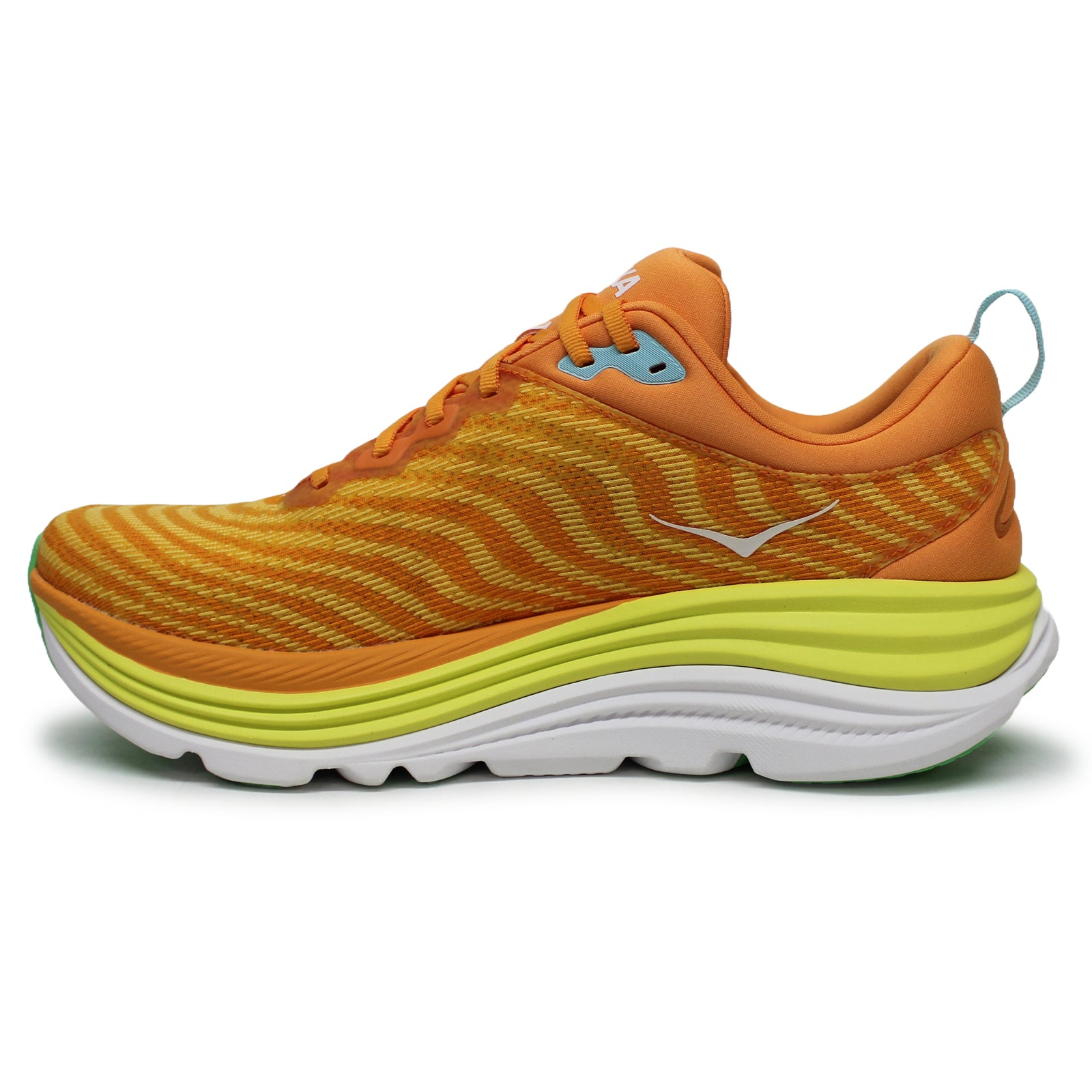 Hoka Gaviota 5 1127929-SRSH Textile Synthetic Mens Trainers - Solar Flare Sherbet - 11#color_solar flare sherbet