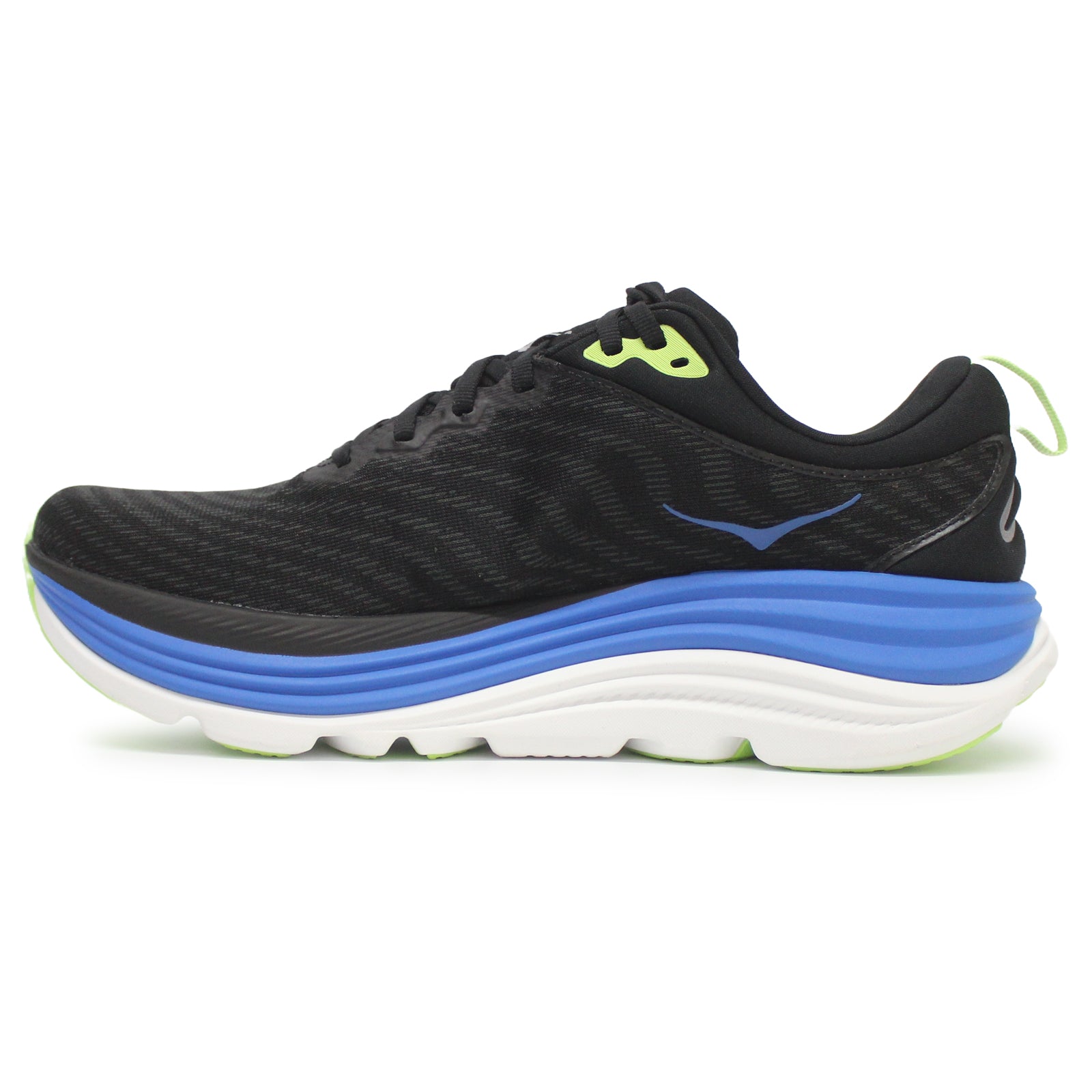 Hoka Gaviota 5 Textile Synthetic Mens Trainers#color_black electric cobalt