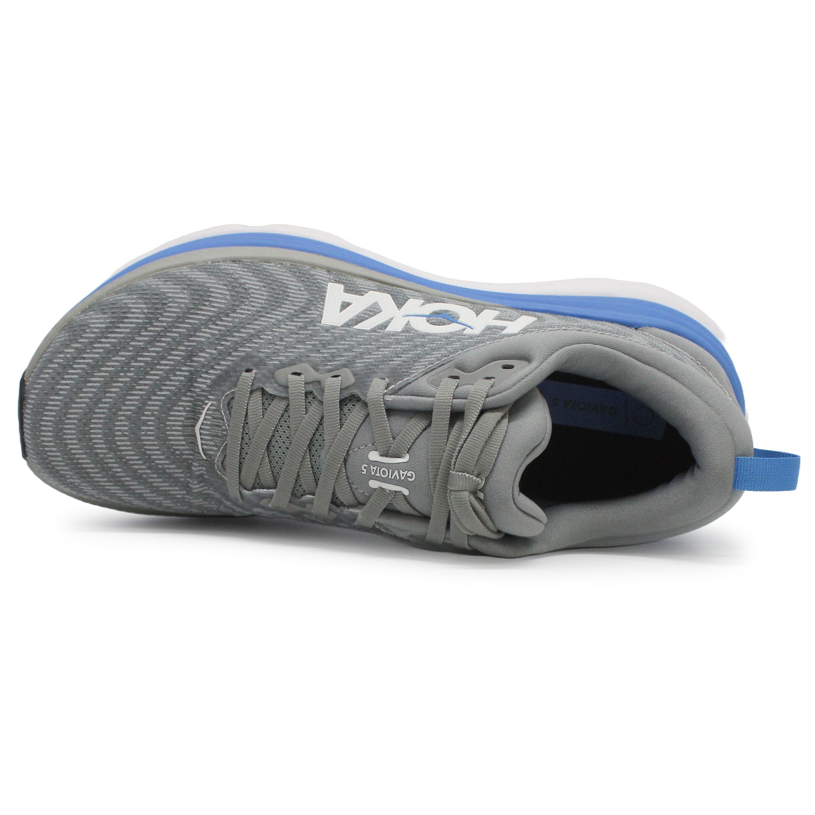 Hoka Gaviota 5 Textile Synthetic Mens Trainers#color_limestone diva blue