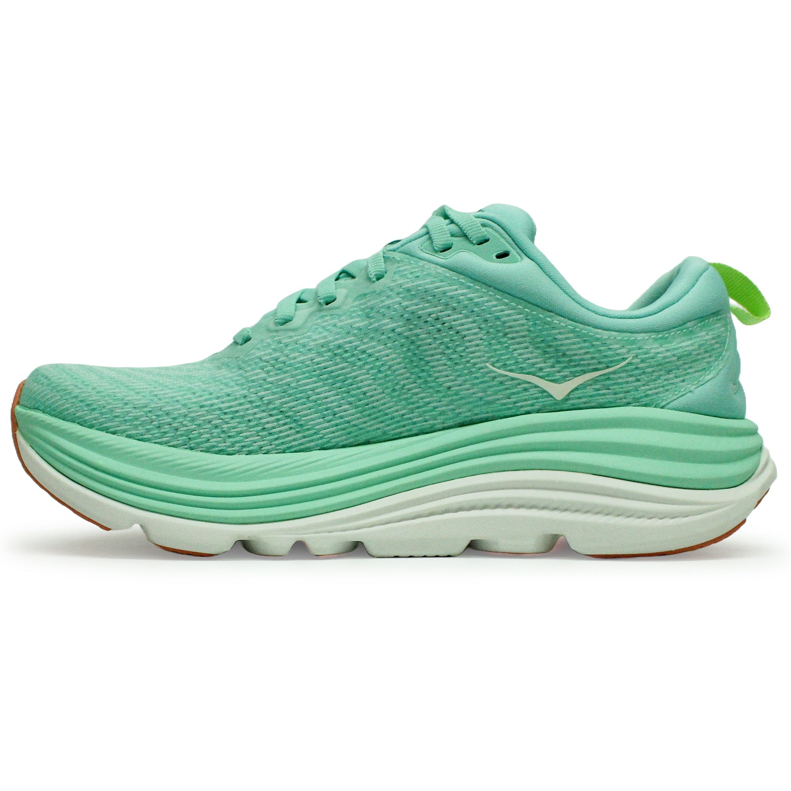 Hoka Gaviota 5 Textile Synthetic Womens Trainers#color_seafoam electric aqua