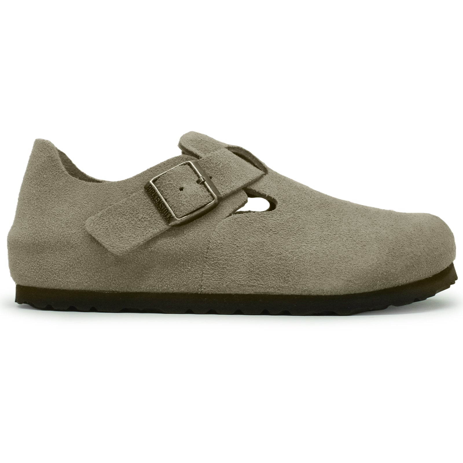 Birkenstock London BS Suede Leather Unisex Shoes#color_taupe