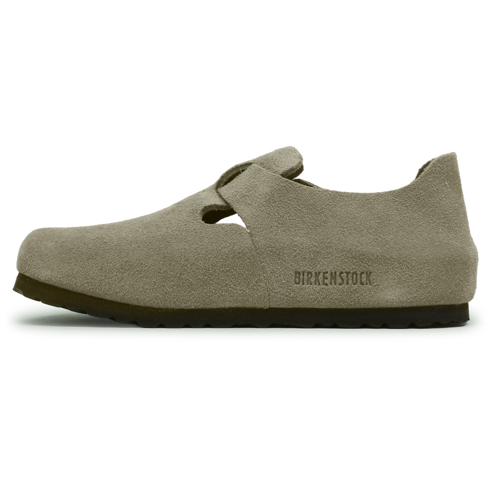 Birkenstock London BS Suede Leather Unisex Shoes#color_taupe