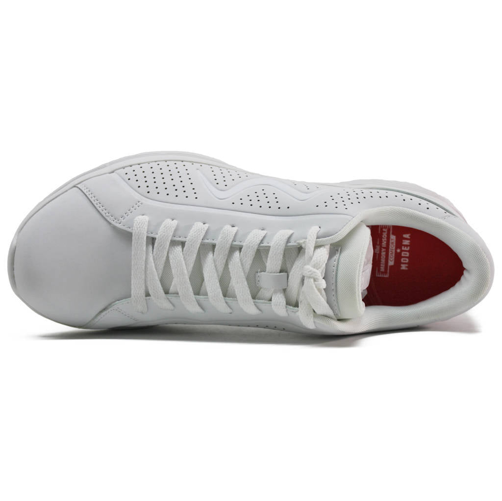 MBT M800 Synthetic Leather Mens Trainers#color_white