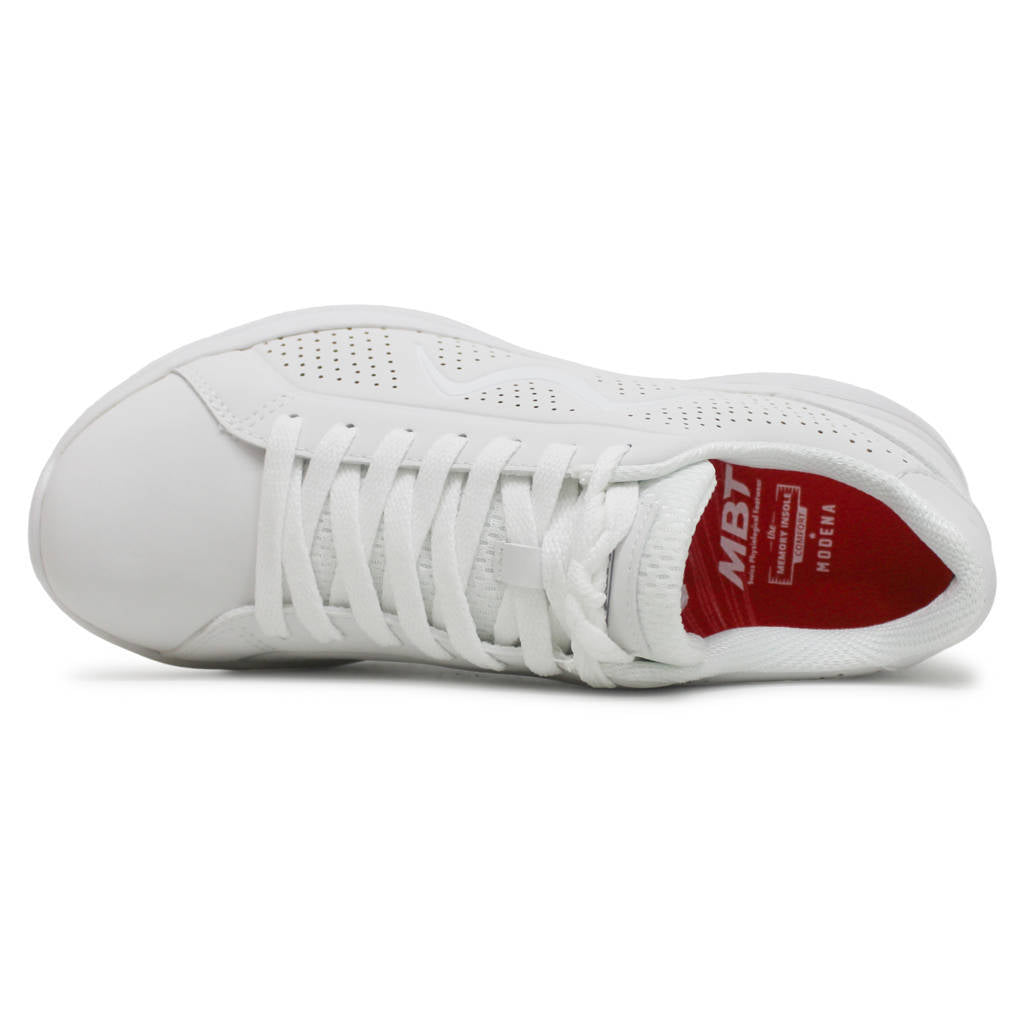 MBT M800 Synthetic Leather Womens Trainers#color_white