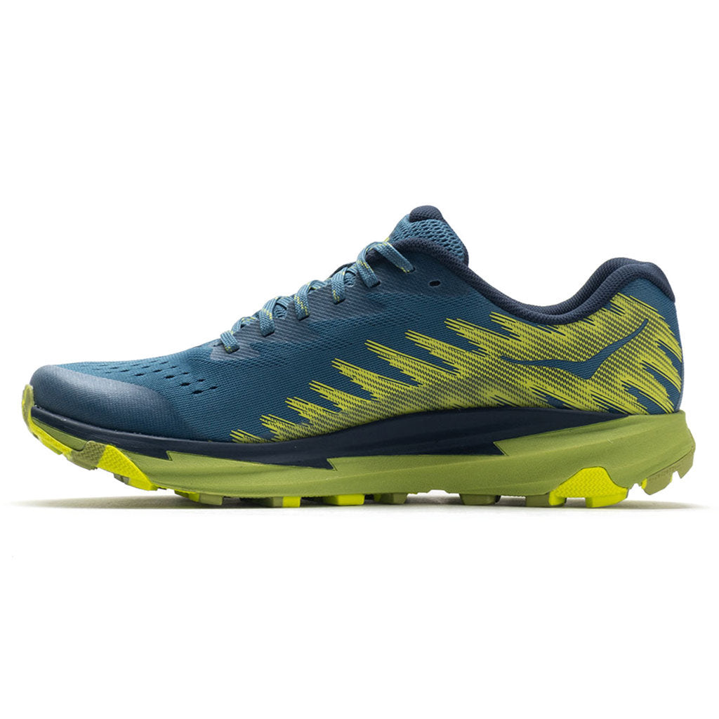 Hoka Torrent 3 Textile Synthetic Men's Running Shoes#color_bluesteel dark citron