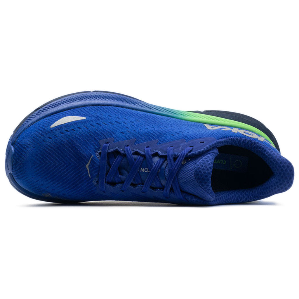 Hoka One One Clifton 9 GTX Textile Synthetic Mens Trainers#color_dazzling blue evening sky