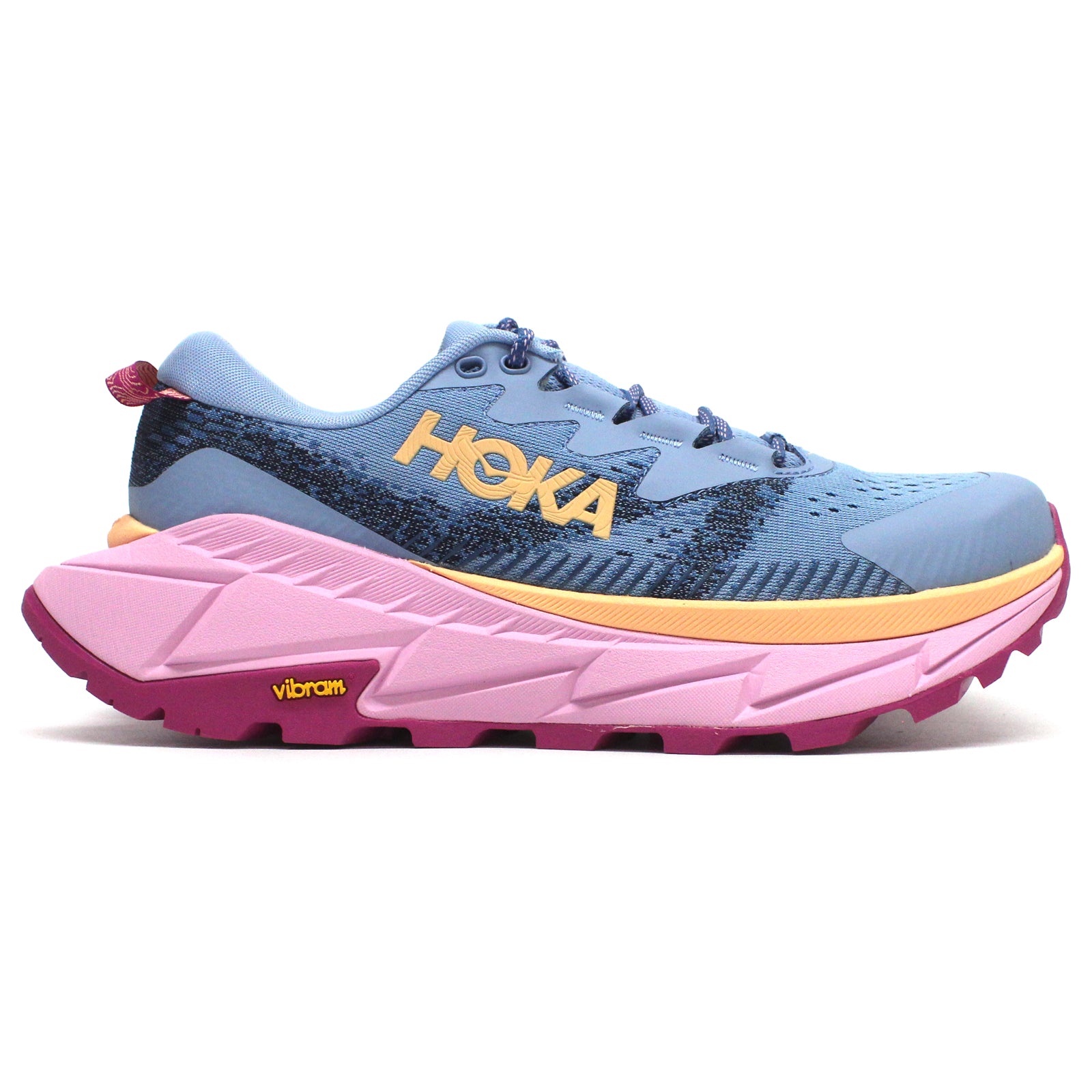 Hoka Skyline Float X Textile Synthetic Womens Trainers#color_azure rain pink twilight