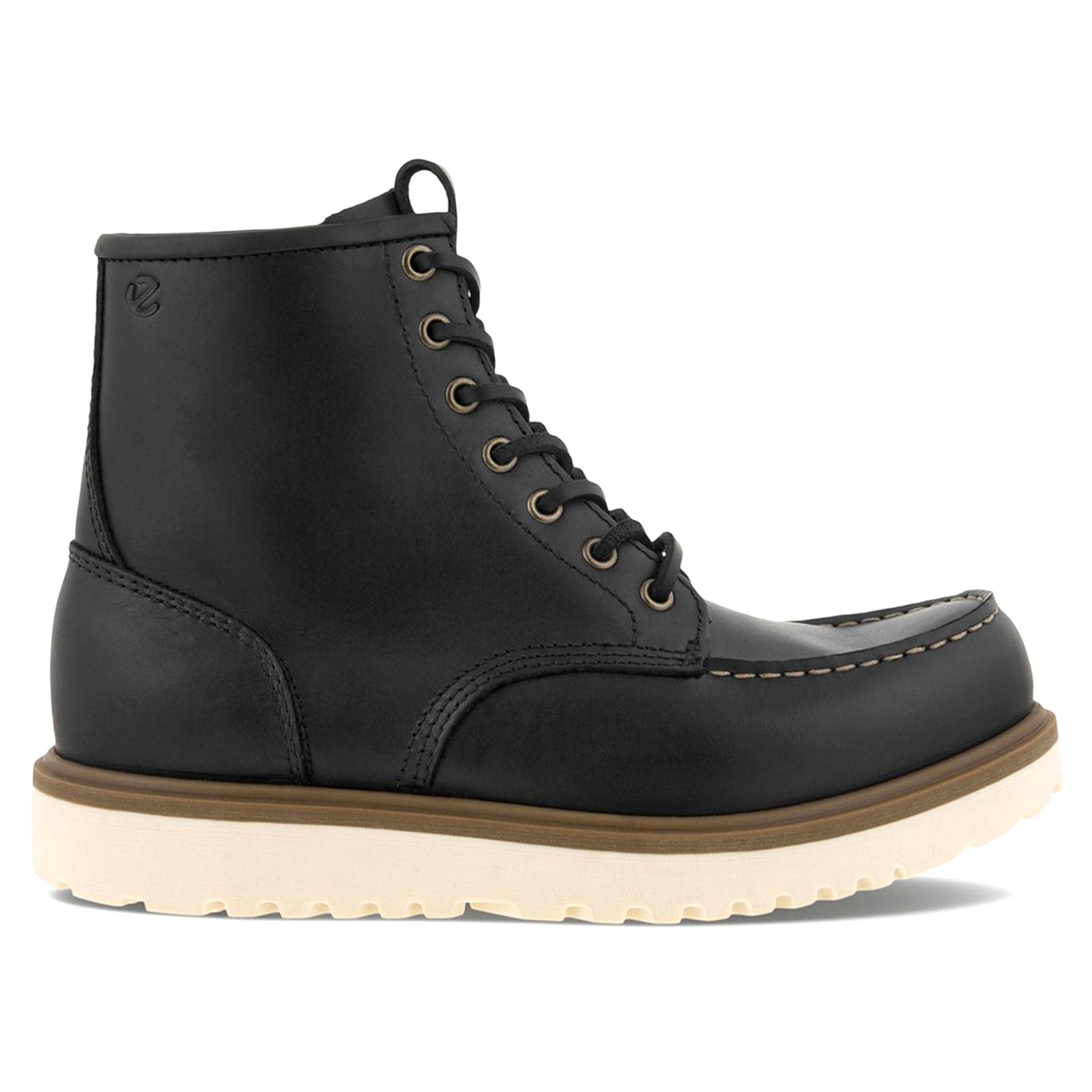 Ecco Staker Full Grain Leather Mens Boots#color_black