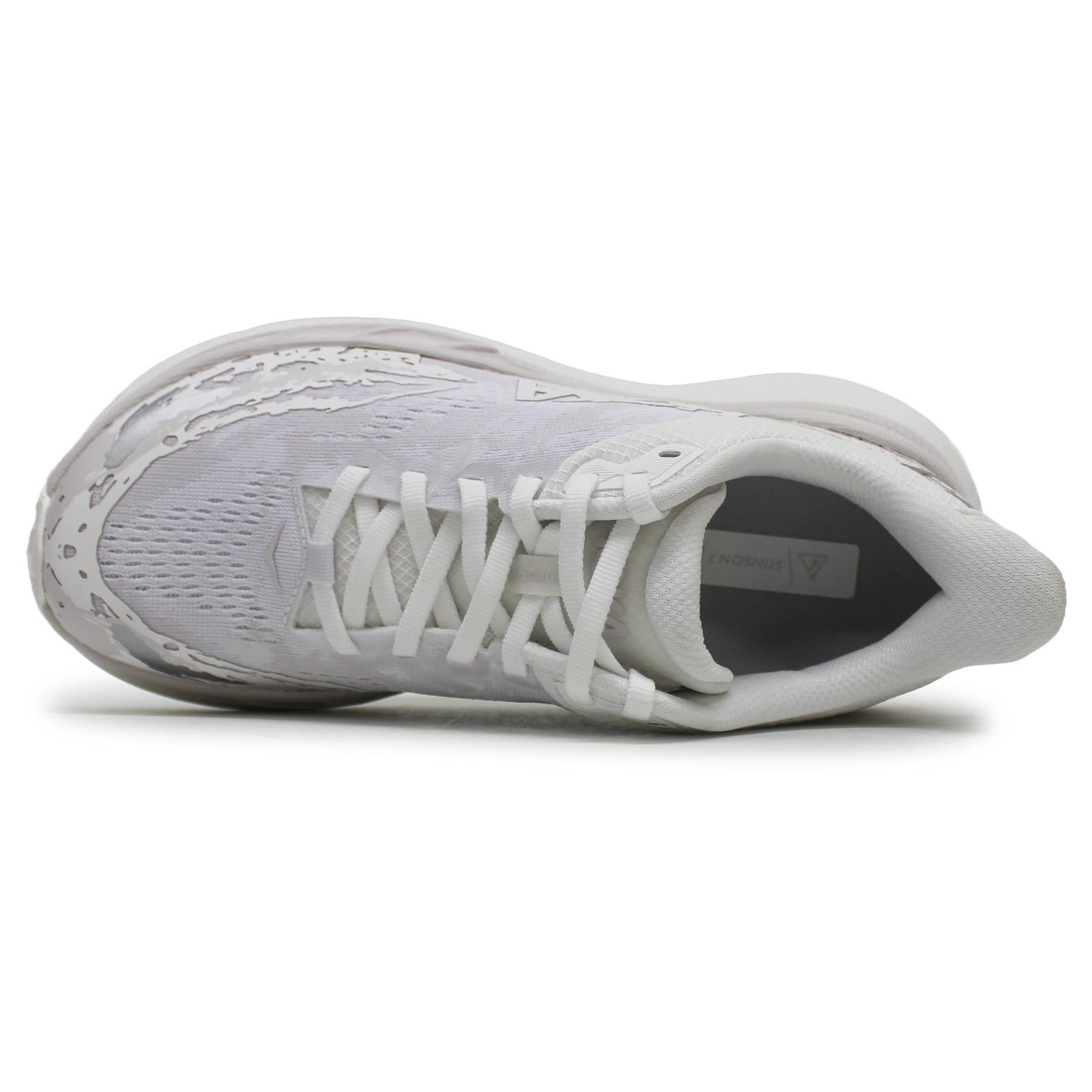 Hoka One One Stinson 7 Textile Synthetic Womens Sneakers#color_White White