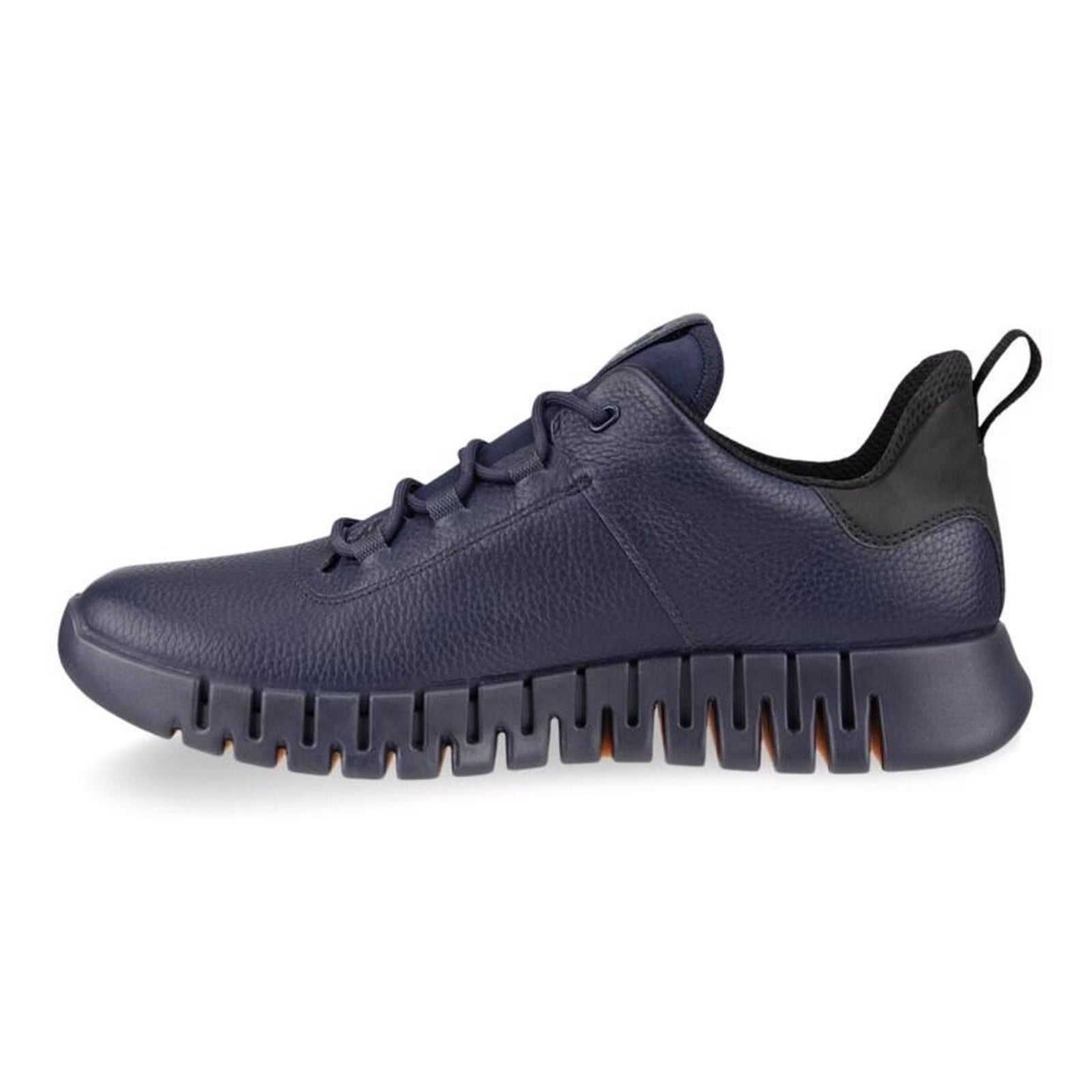 Ecco Gruuv Full Grain Leather Mens Trainers#color_night sky