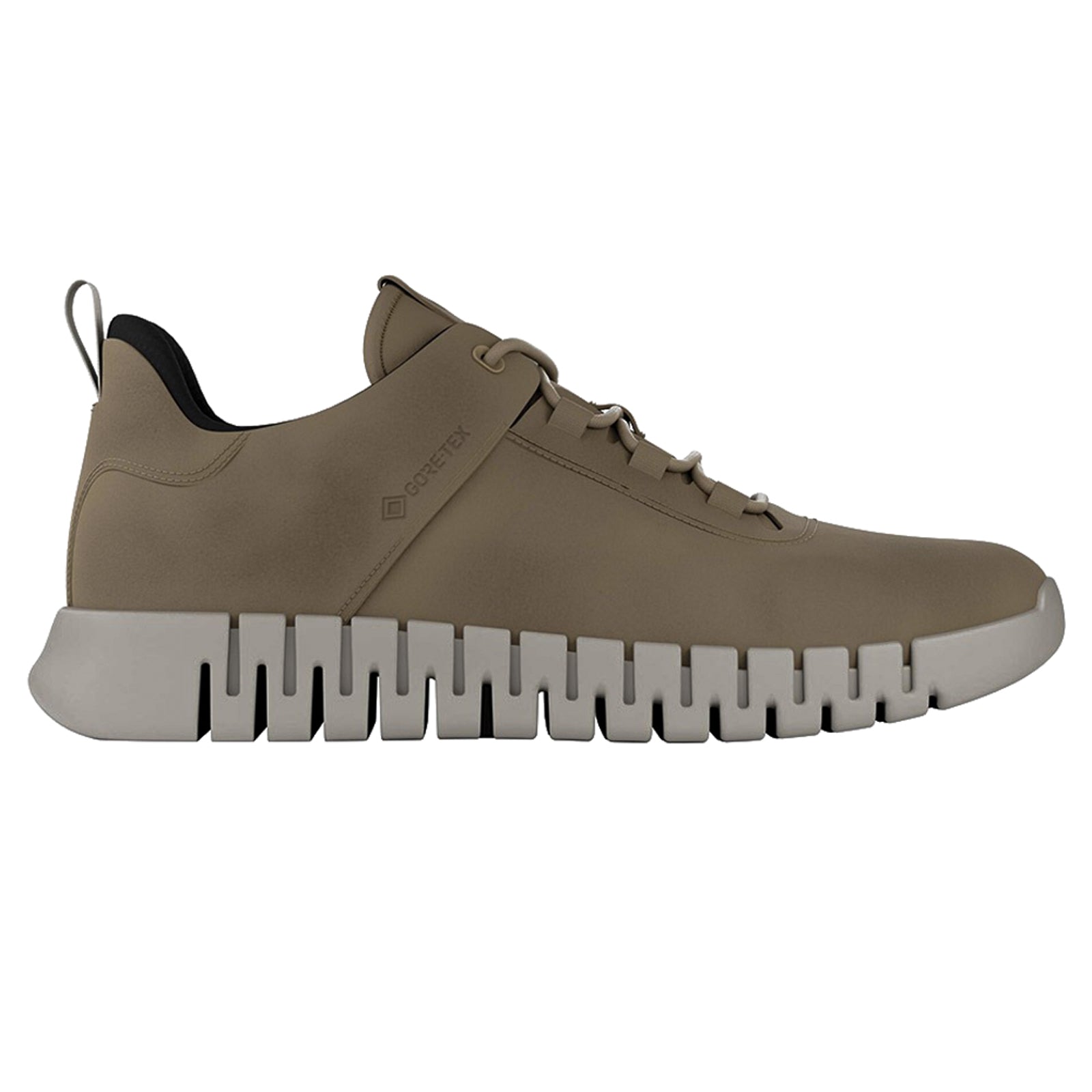 Ecco Gruuv Full Grain Leather Mens Trainers#color_nutmeg brown