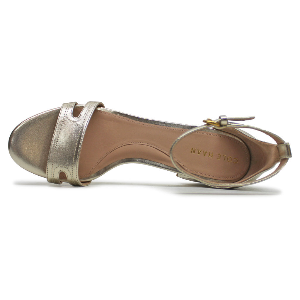 Cole Haan Adelaine Leather Womens Sandals#color_soft gold