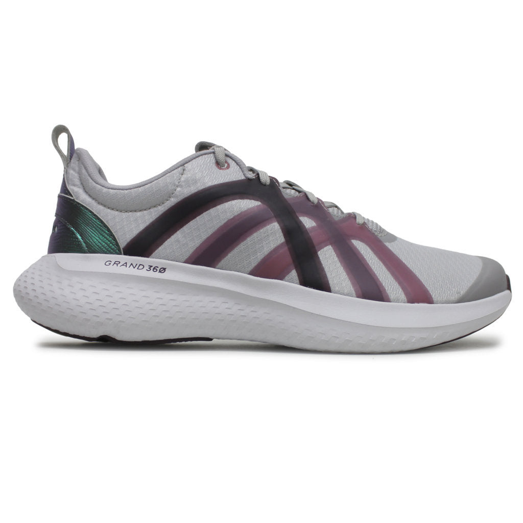 Cole Haan Zerogrand City X-Trainer Textile Synthetic Womens Trainers#color_micro chip black plum optic white