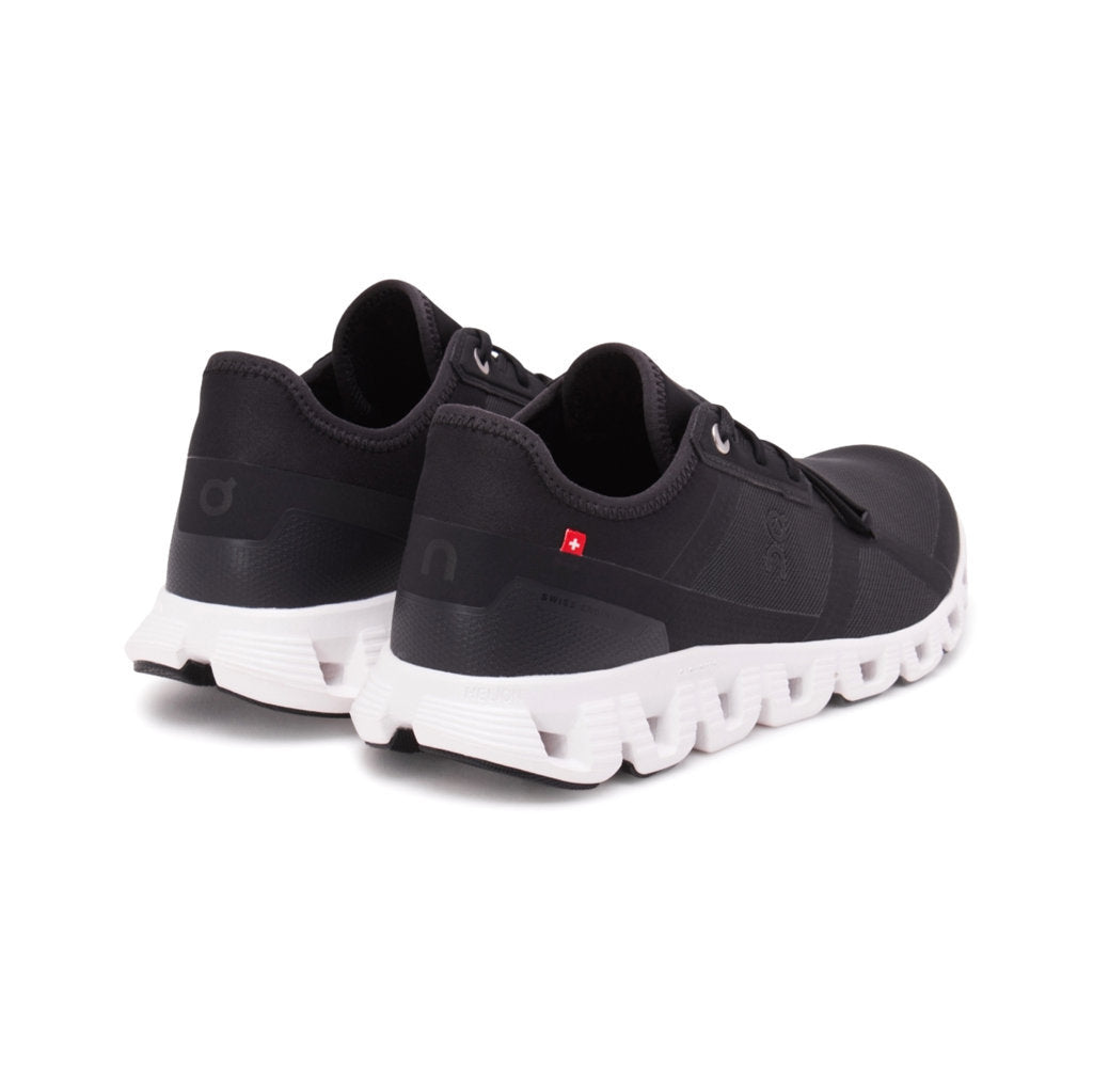 On Cloud X 3 AD Textile Synthetic Mens Trainers#color_black white