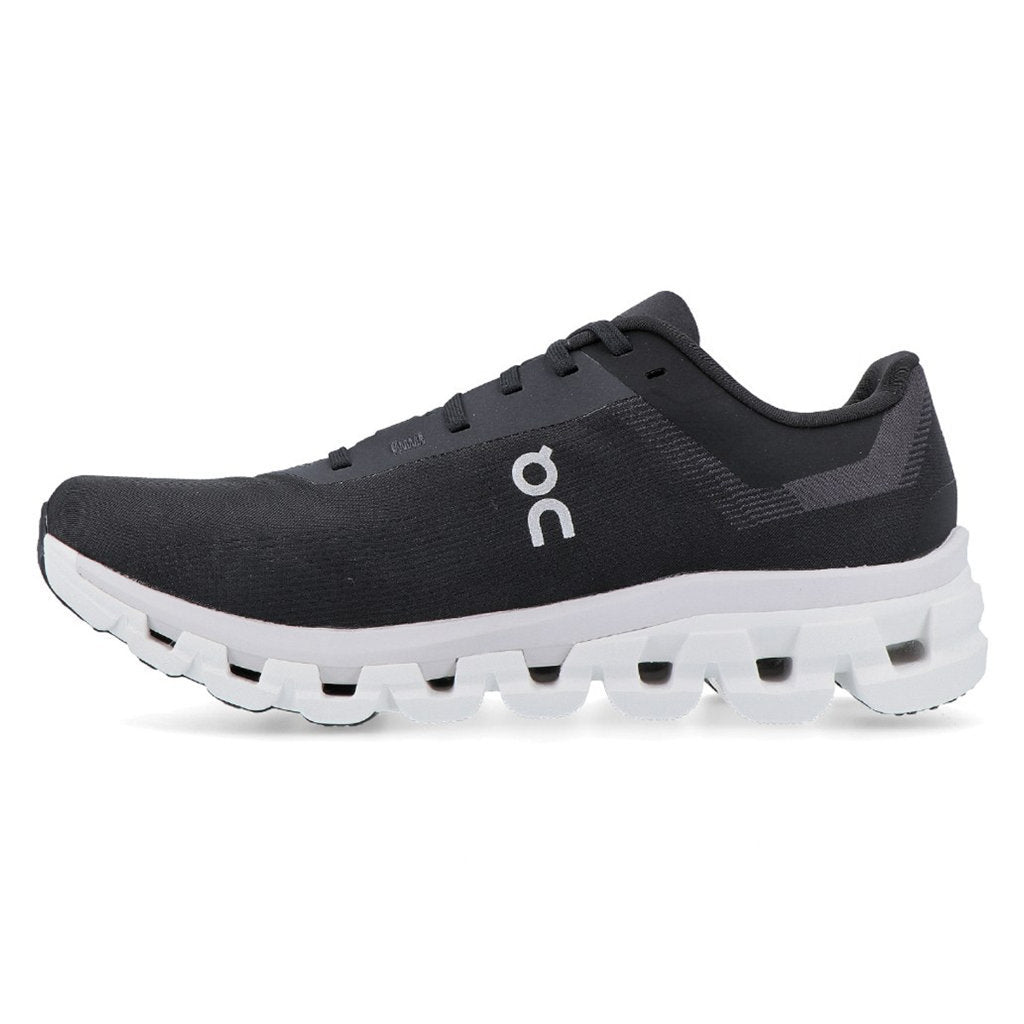 On Cloudflow 4 Textile Synthetic Mens Trainers#color_black white