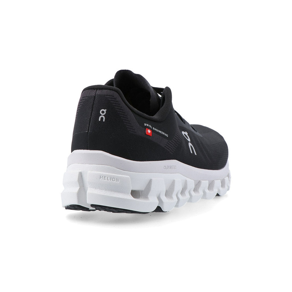 On Cloudflow 4 Textile Synthetic Mens Trainers#color_black white