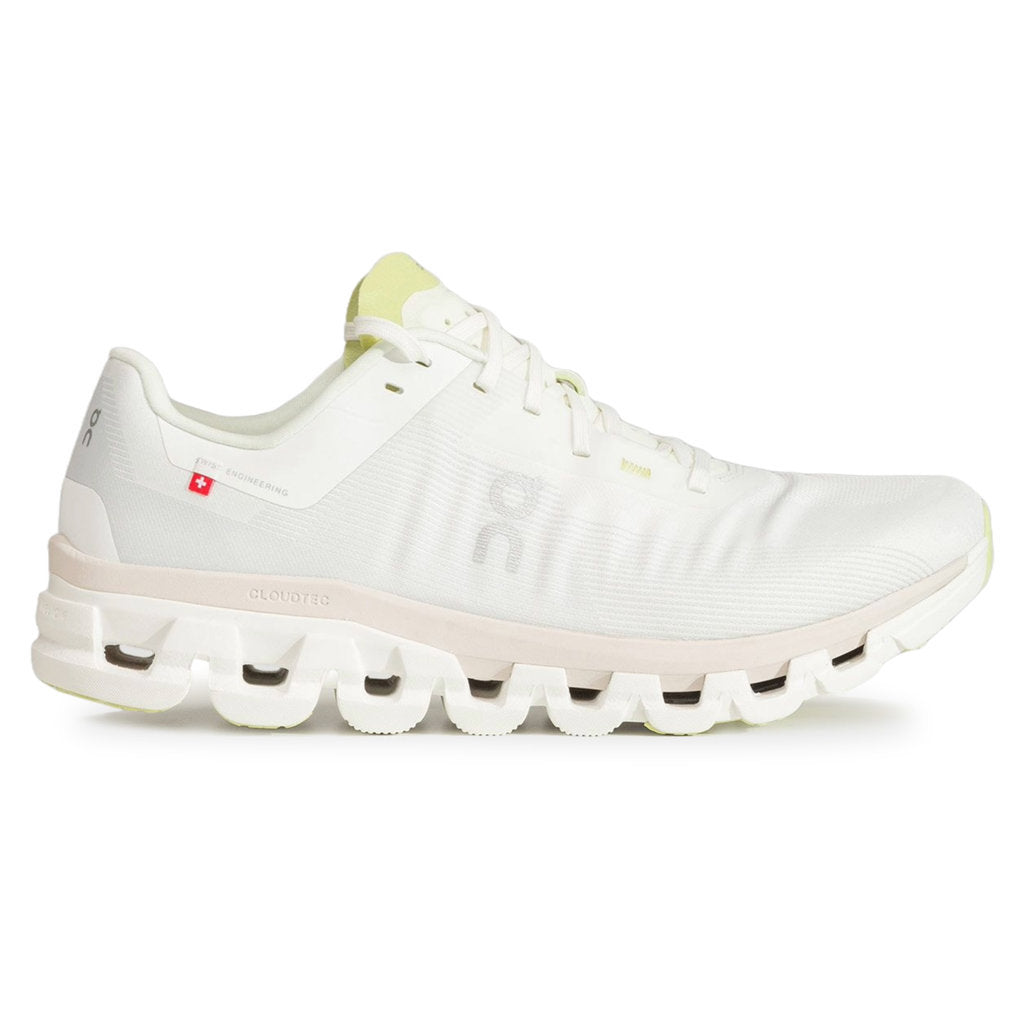 On Cloudflow 4 Textile Synthetic Mens Trainers#color_white sand