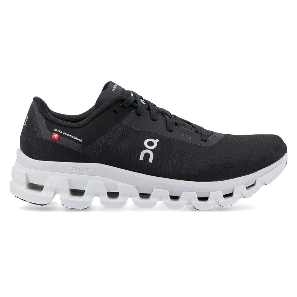 On Cloudflow 4 Textile Synthetic Womens Trainers#color_black white