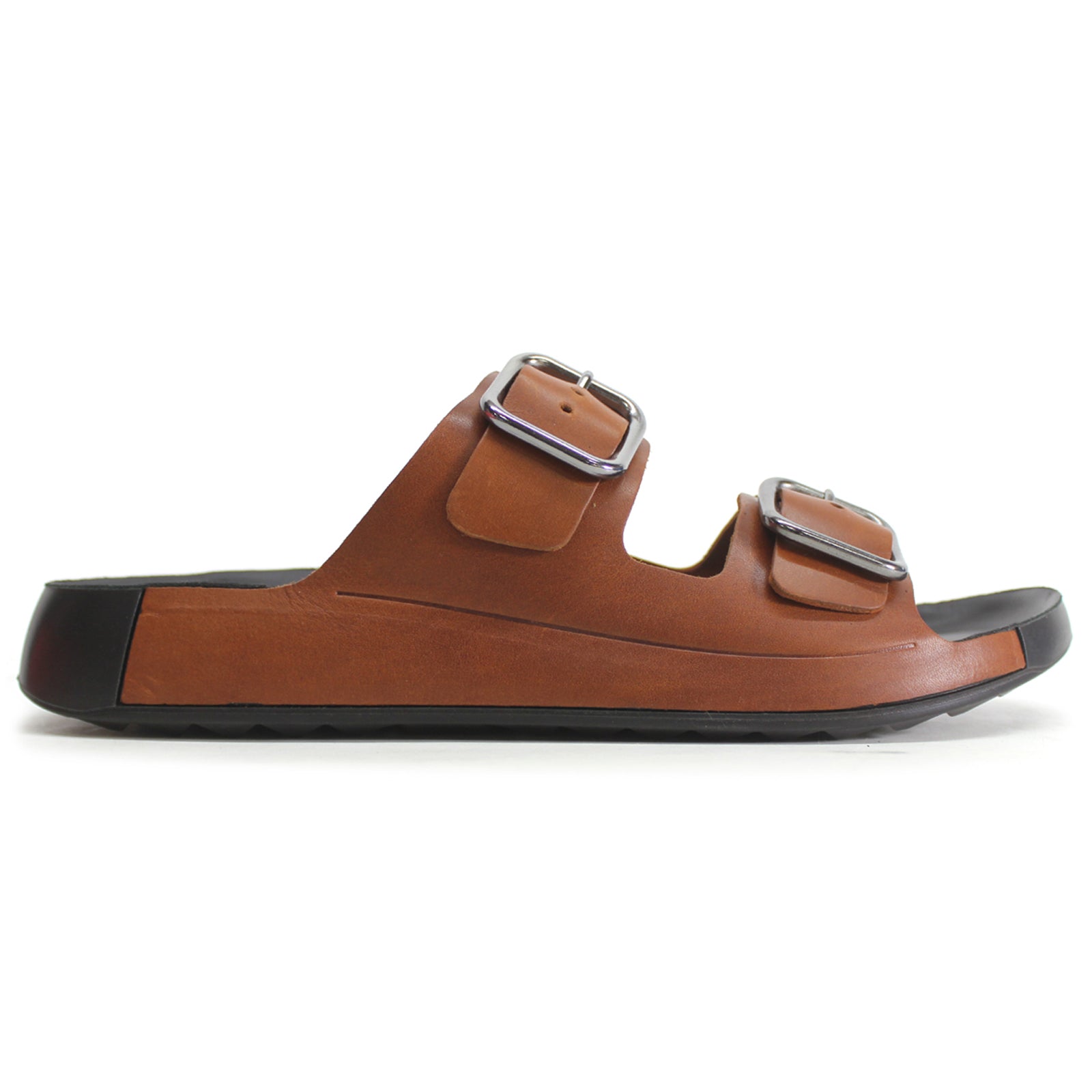 Ecco Cozmo Leather Mens Sandals#color_cognac