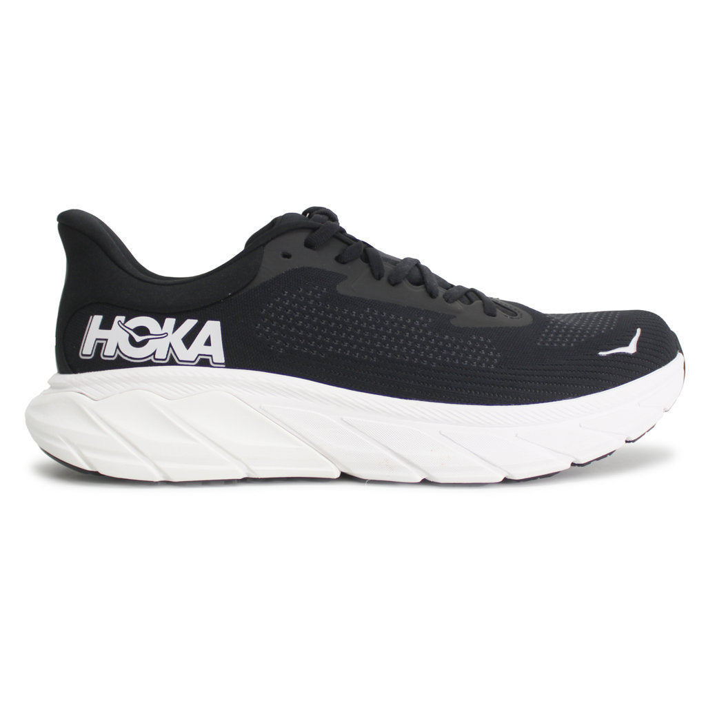 Hoka One One Arahi 7 Textile Mens Trainers#color_black white