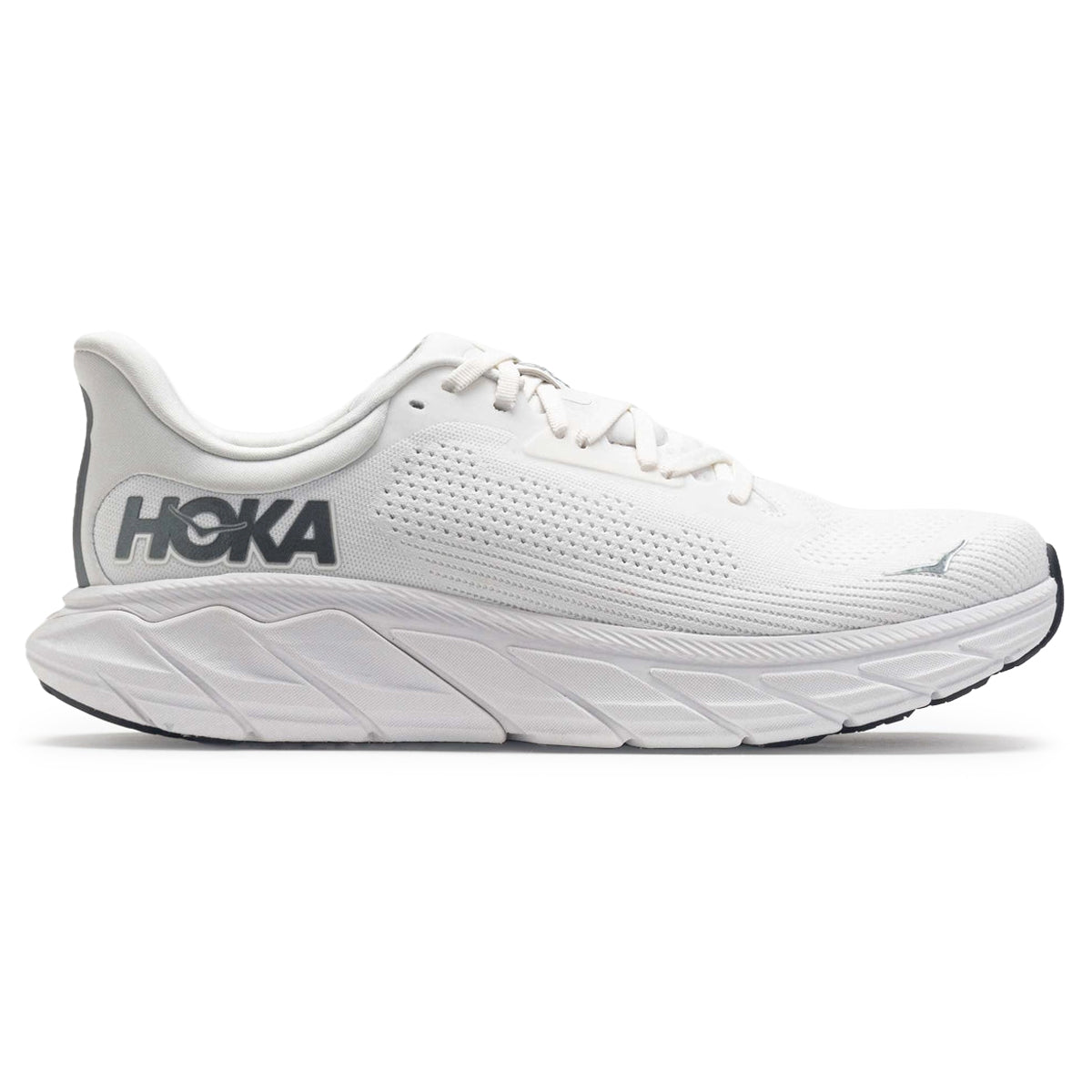 Hoka Arahi 7 Textile Men's Running Shoes - UK 9 - US 9.5 Men - EU 43 1/3#color_blanc de blanc steel wool