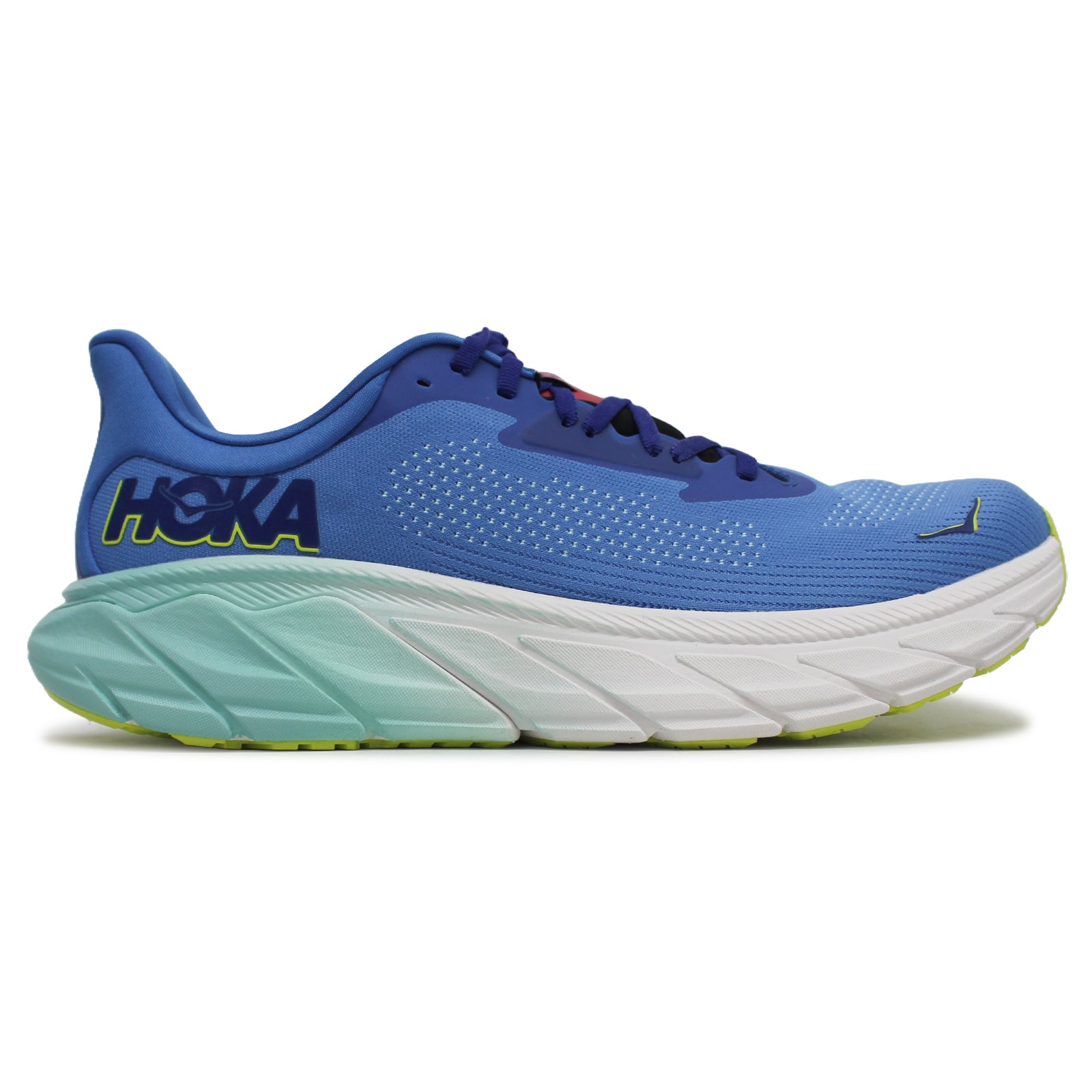 Hoka Arahi 7 1147850-VRTL Textile Mens Trainers - Virtual Blue Cerise - 12.5#color_virtual blue cerise