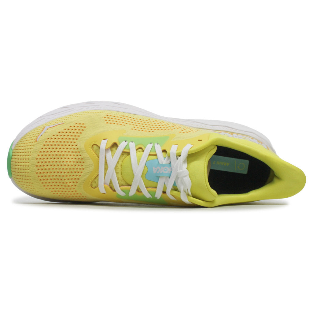 Hoka One One Arahi 7 Textile Mens Trainers#color_lemonade solar flare