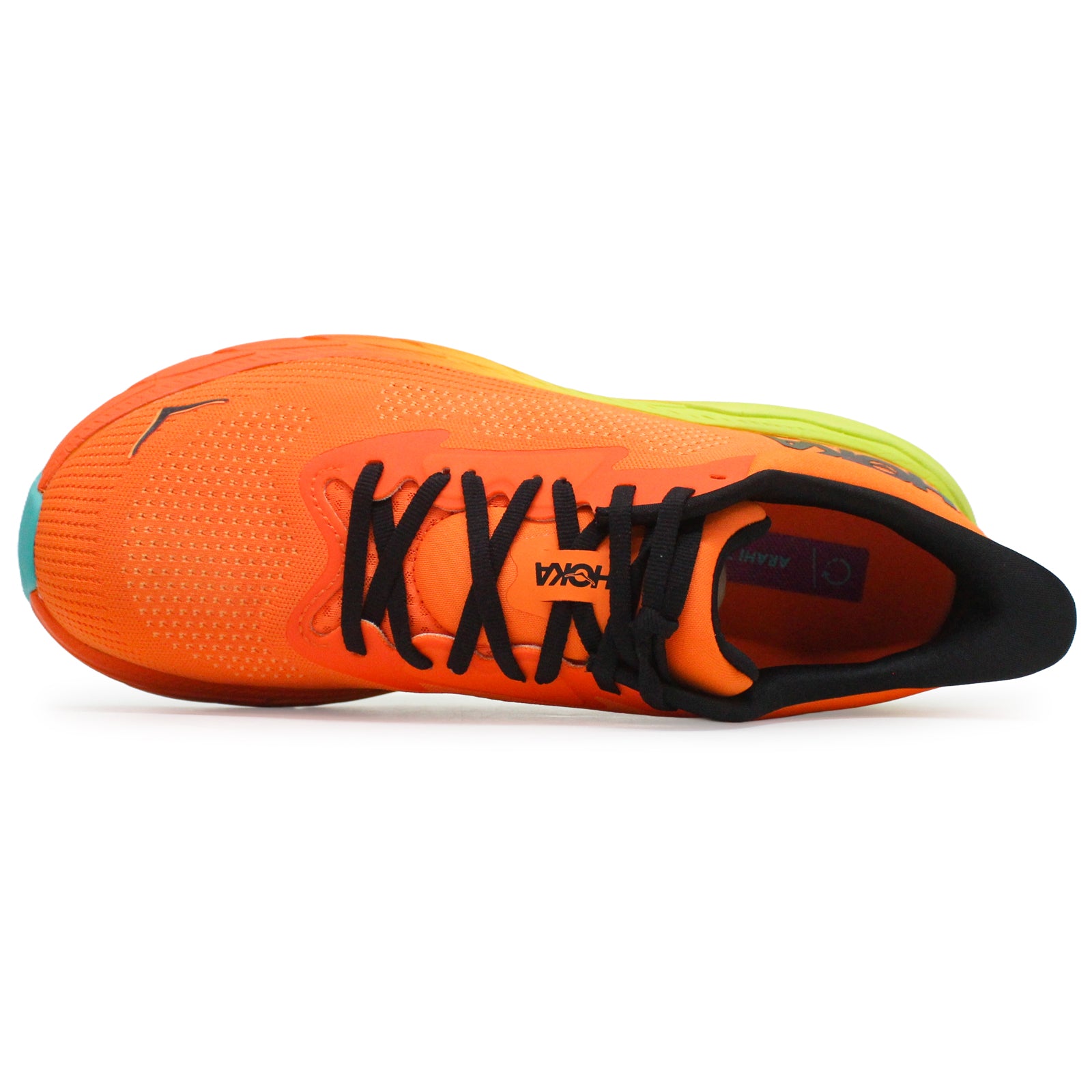 Hoka Arahi 7 Textile Mens Trainers#color_electric tangerine black